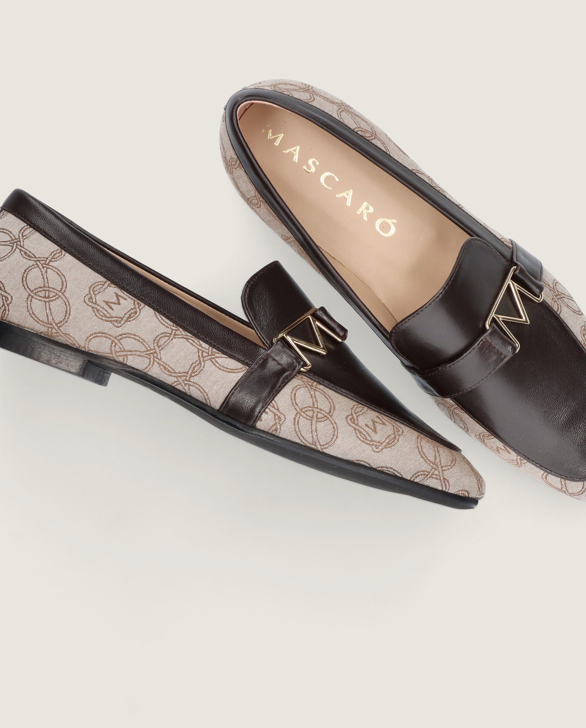 Loafers Fede Marrones Tejidos