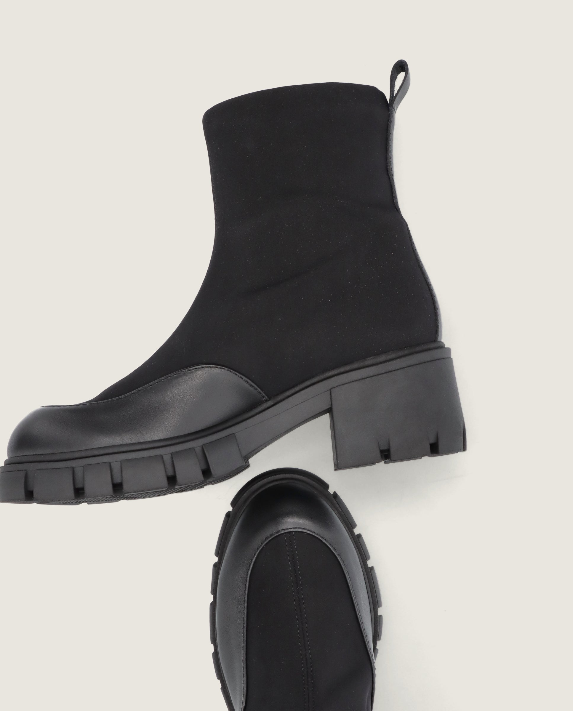 Botines June Negros Tejidos