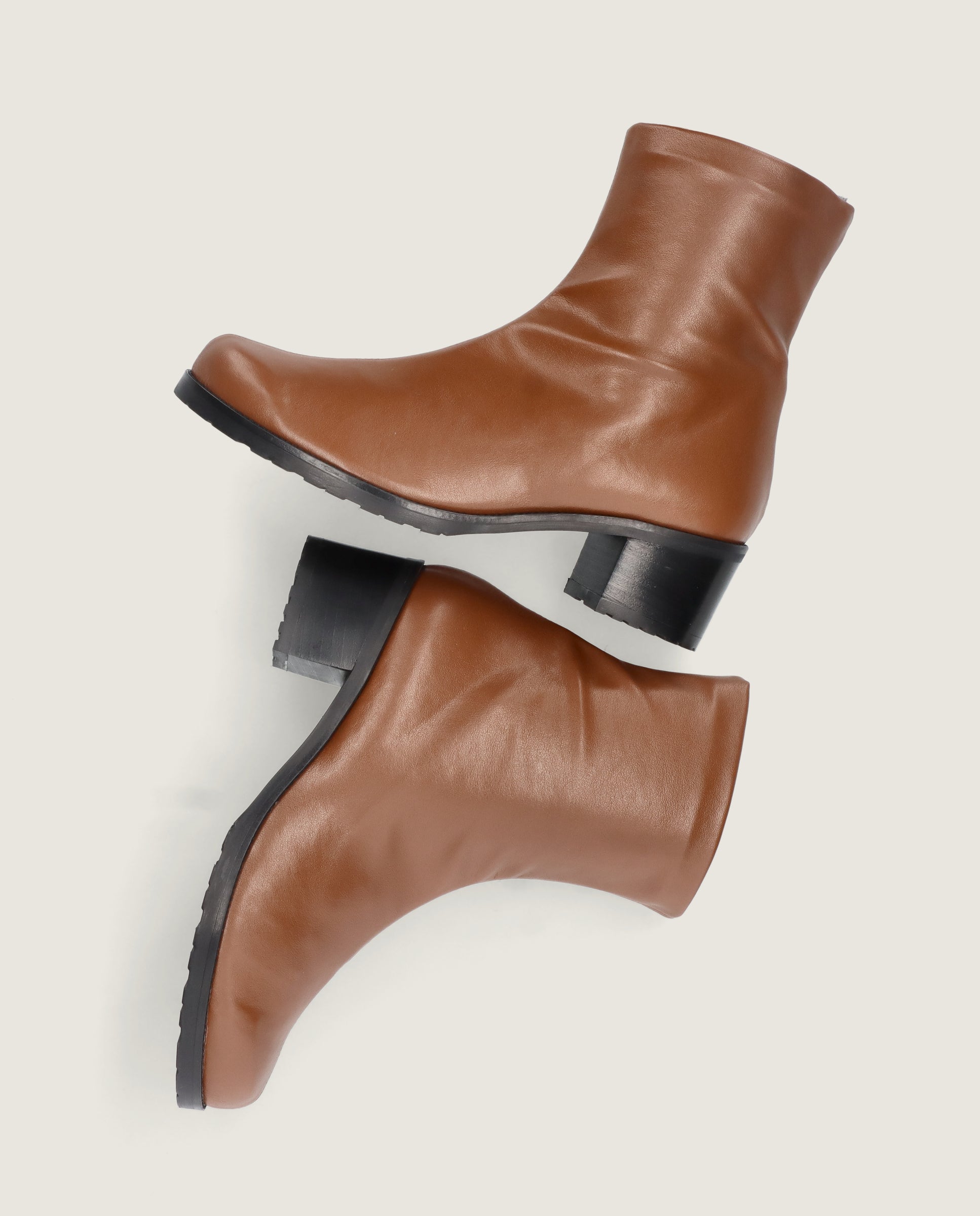 Botines Claudette Marrones Tejidos