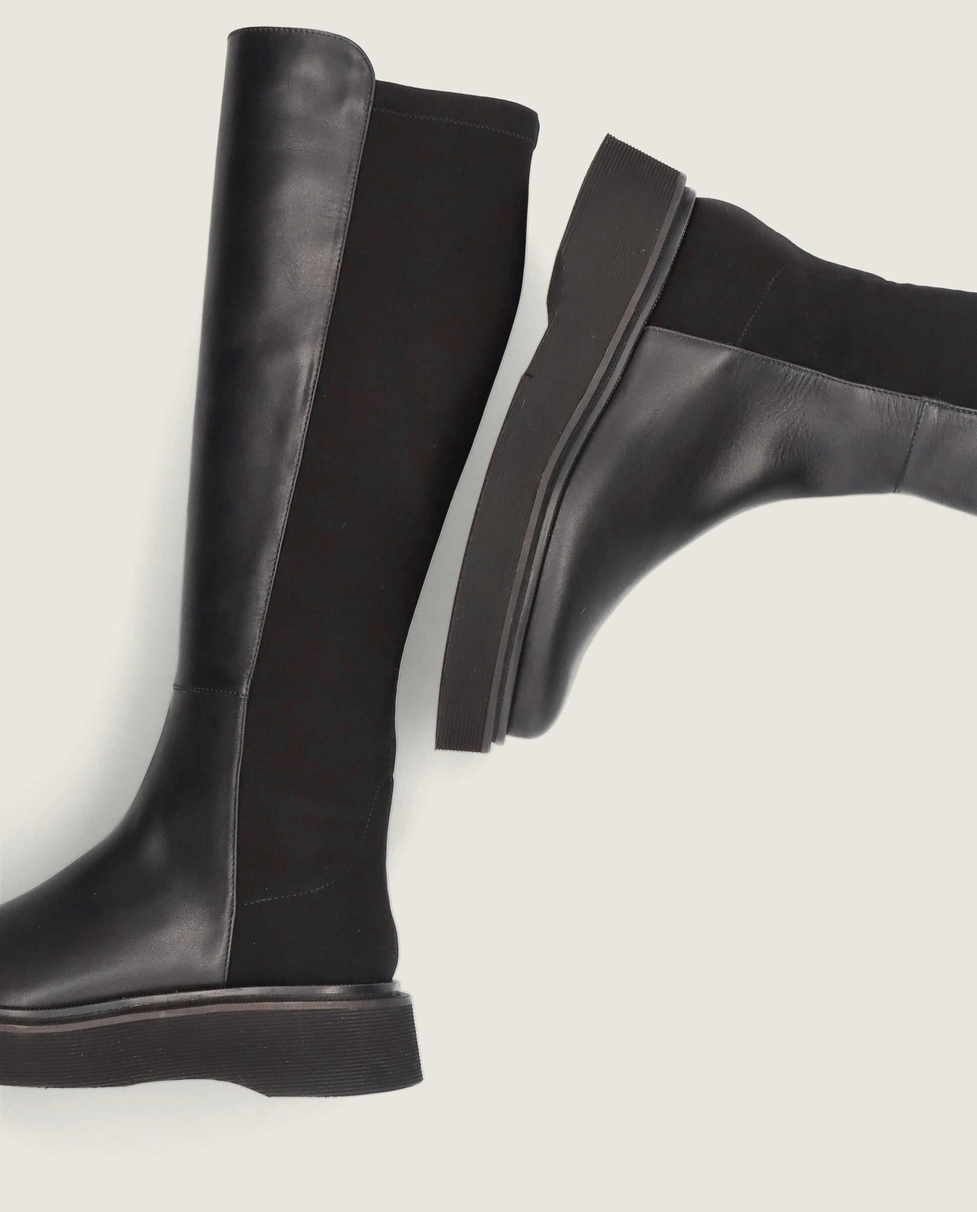 Botines Catherine Negros Tejidos