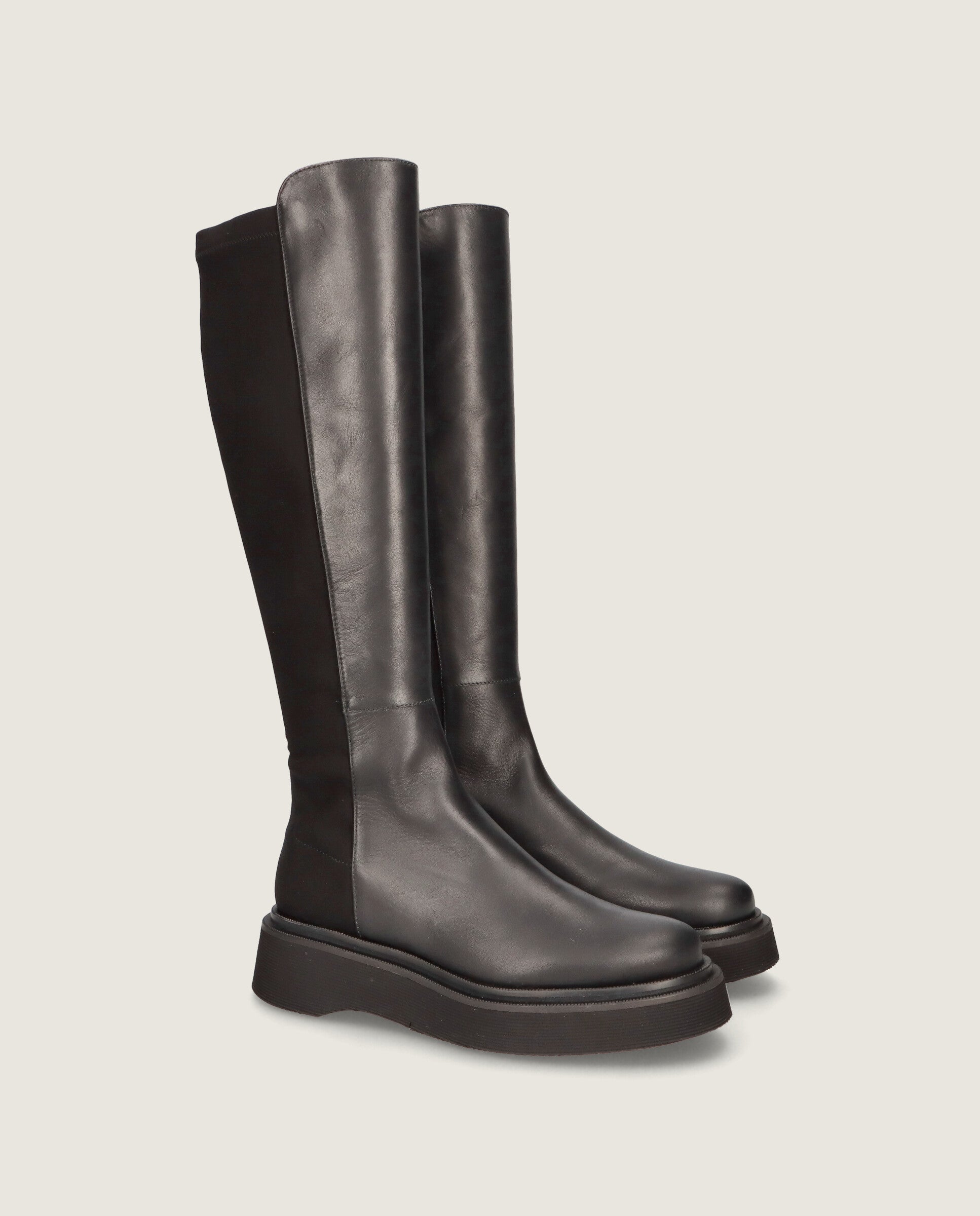 Botines Catherine Negros Tejidos