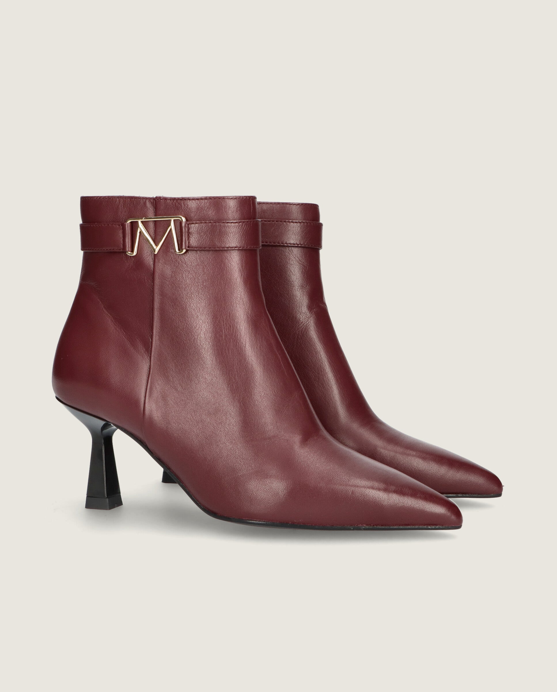 Botines Aretha Rojos Piel