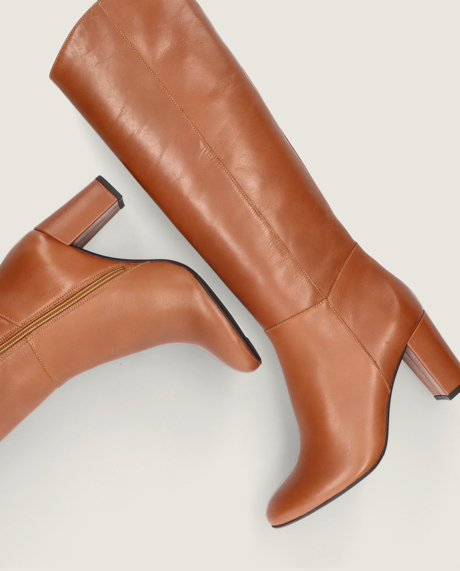 Bottes en cuir marron Maya