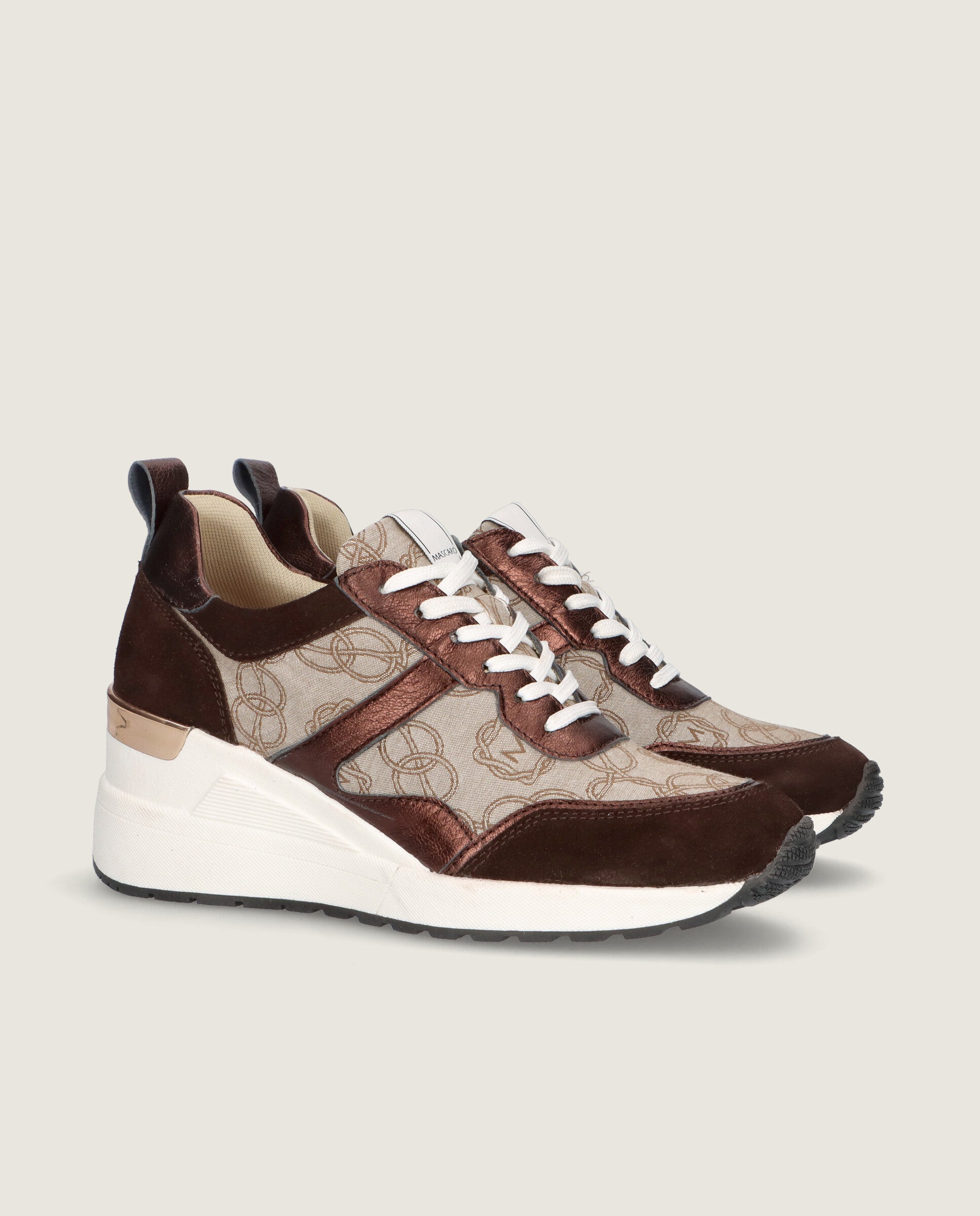 Deportivos Shania Marrones Tejidos