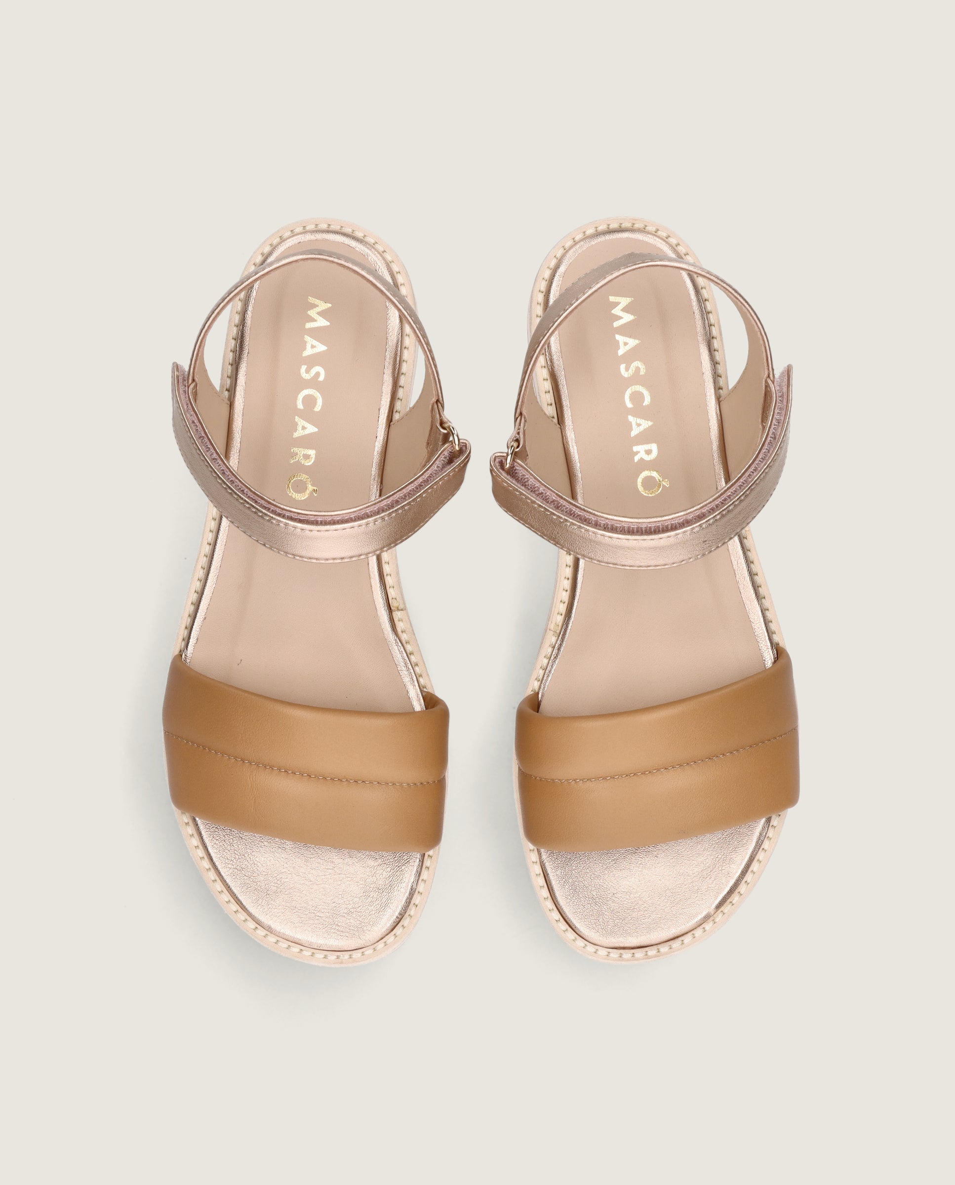 Sandalias Lygia Marrones Piel