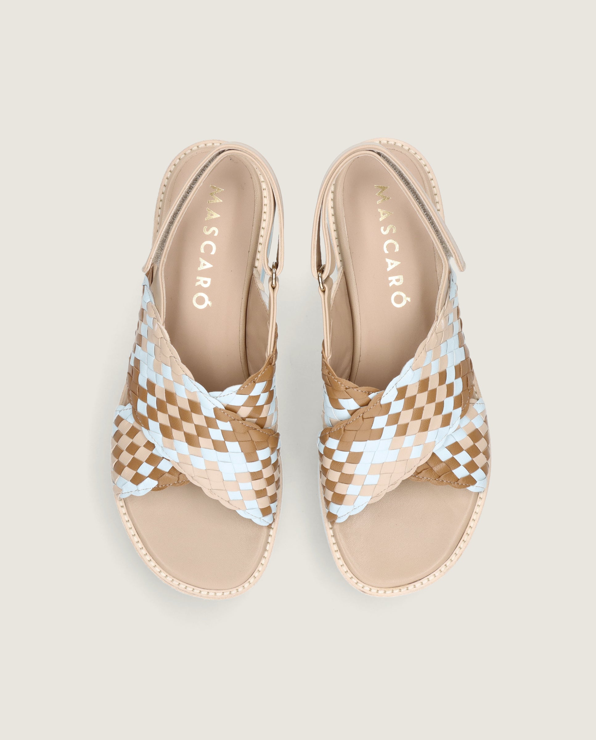 Sandalias Lygia Marrones Piel