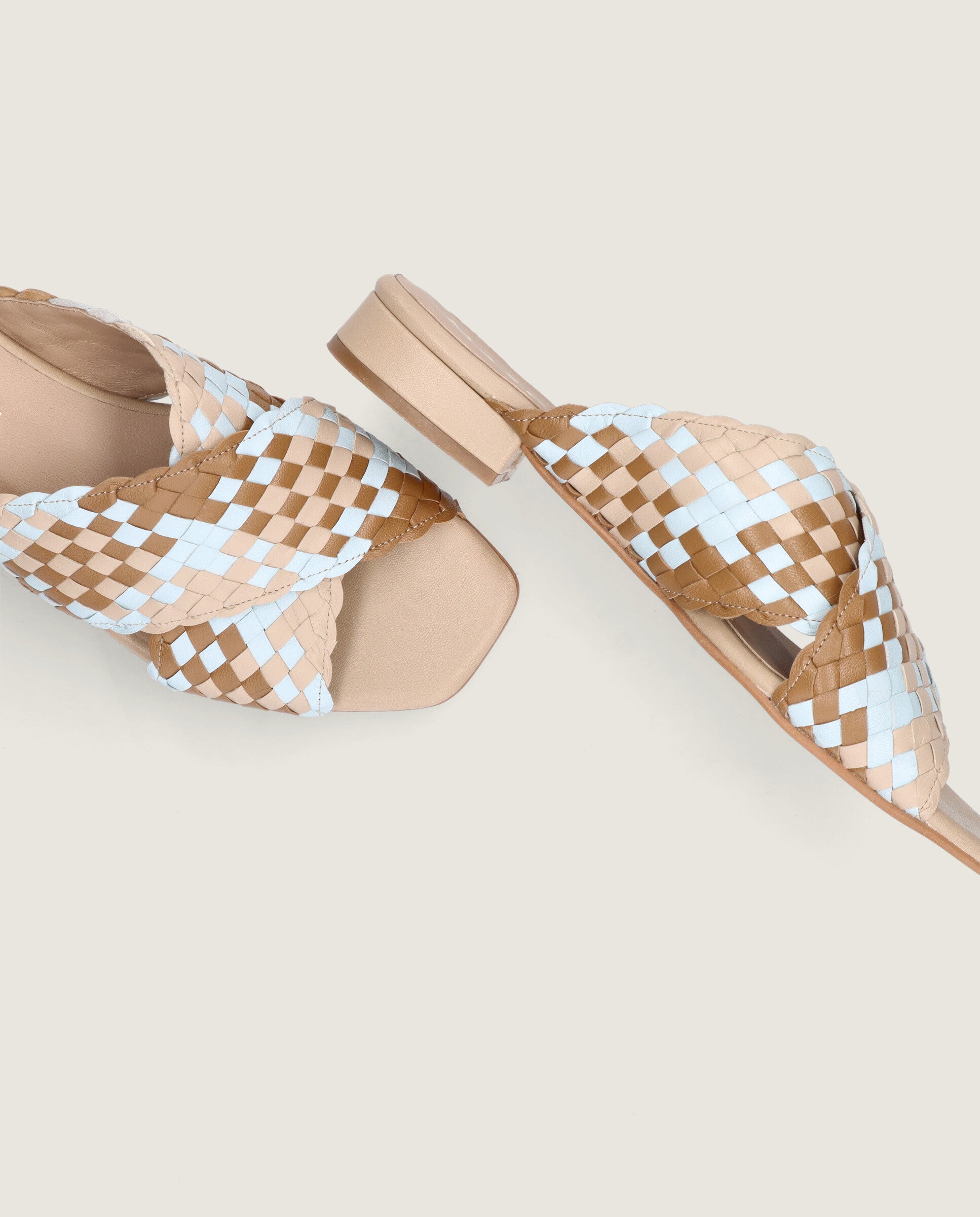 Sandalias Eva Marrones Piel