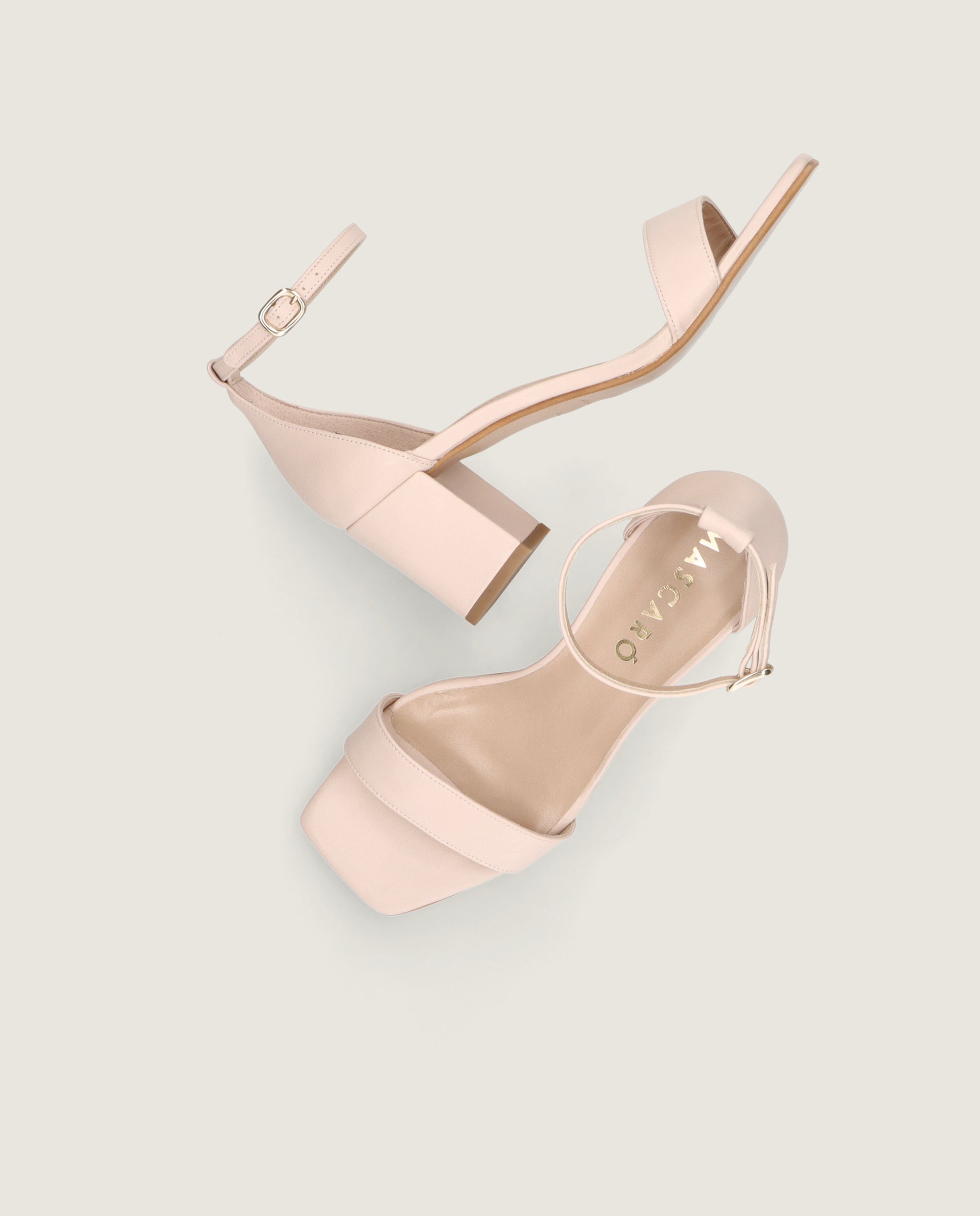 Annie Sandal in make up pink leather