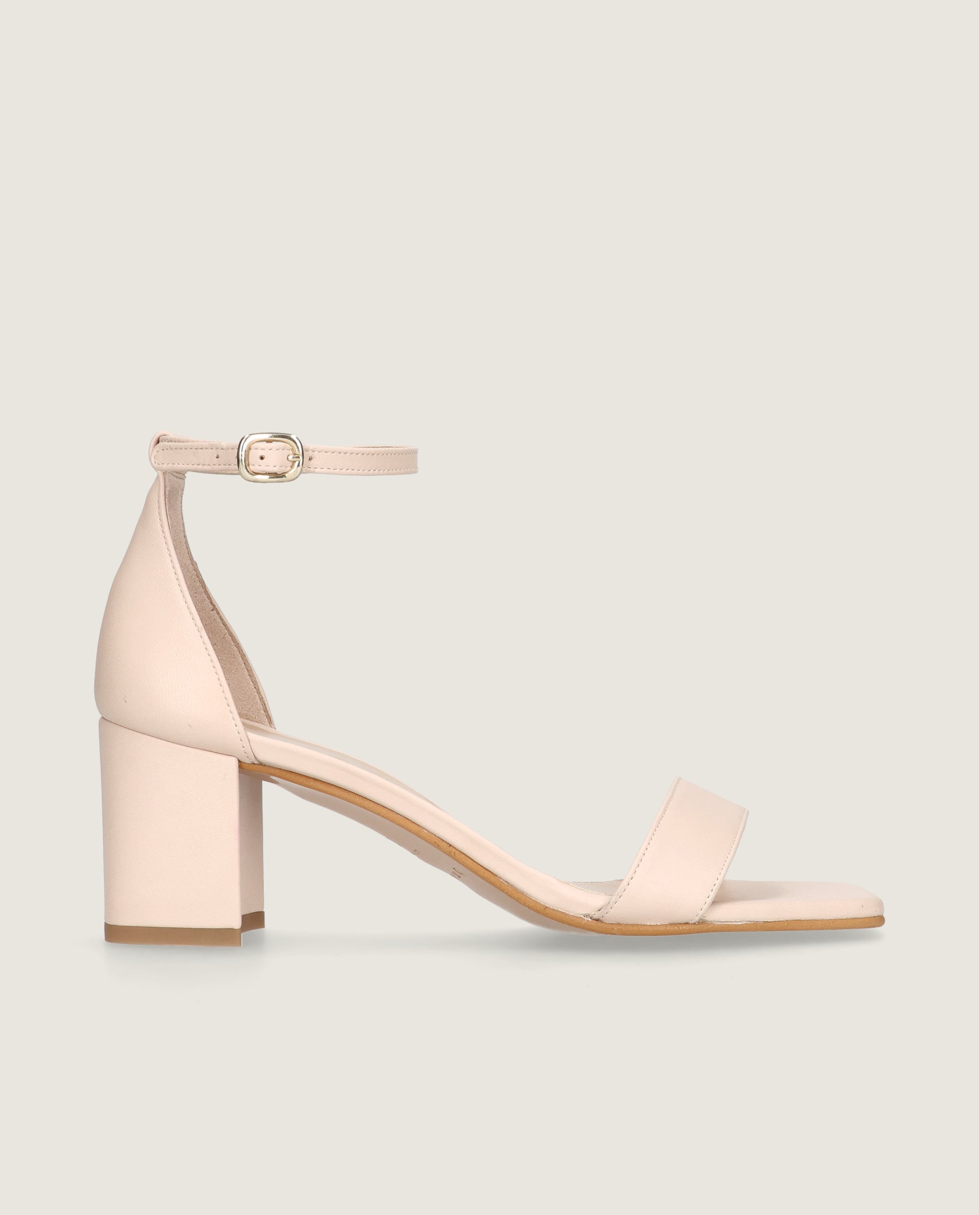 Annie Sandal in make up pink leather