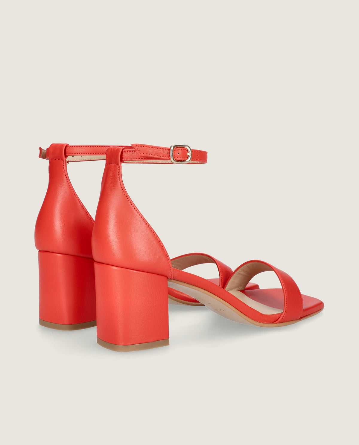 Annie Sandal in red leather