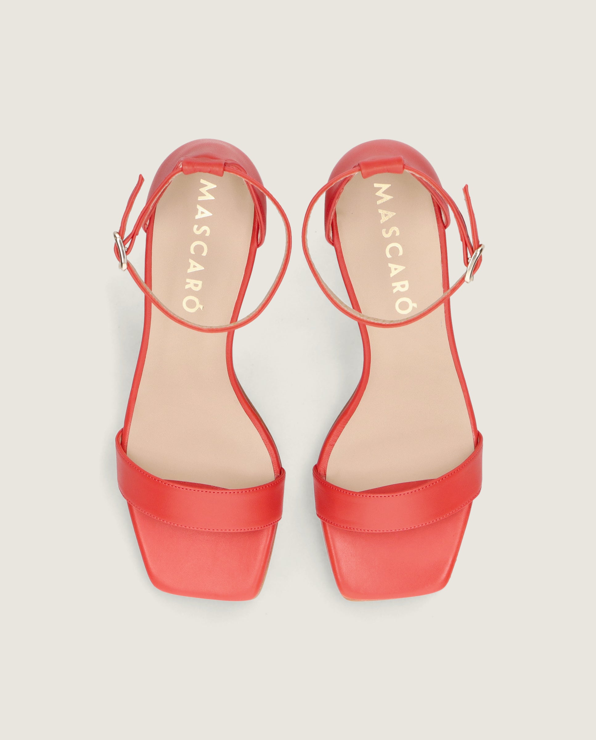 Sandalias Annie Rojos Piel