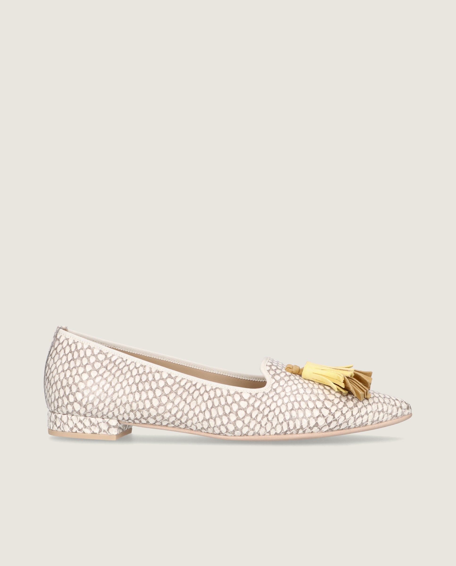 Loafers Elise Blancos Pieles Estampadas