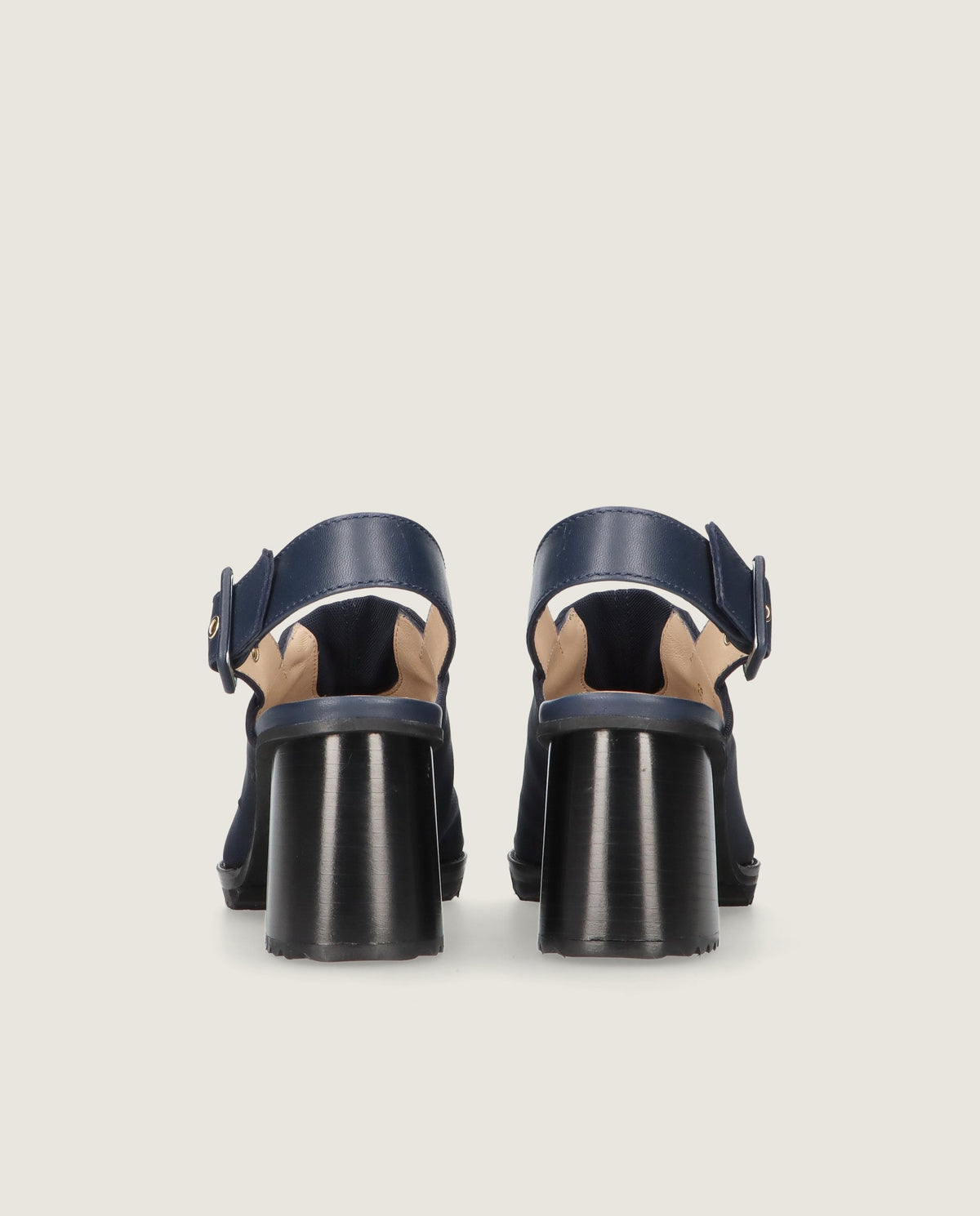 Julie Blue Woven Mules