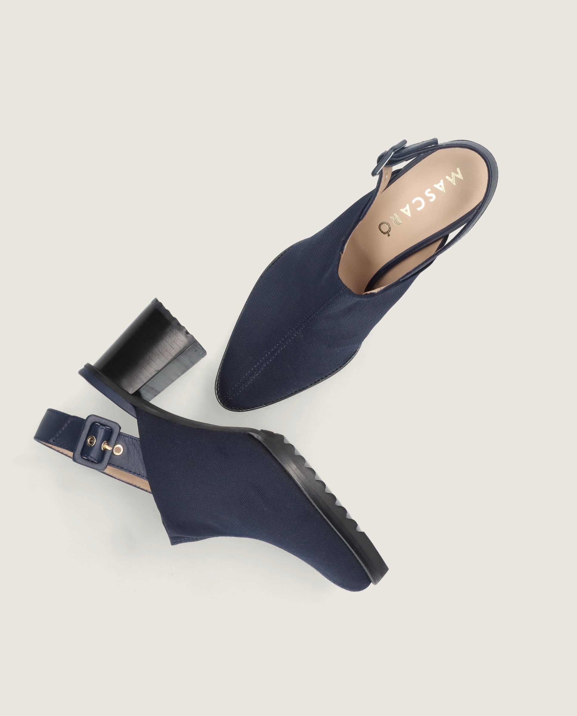 Mules Julie Azules Tejidos