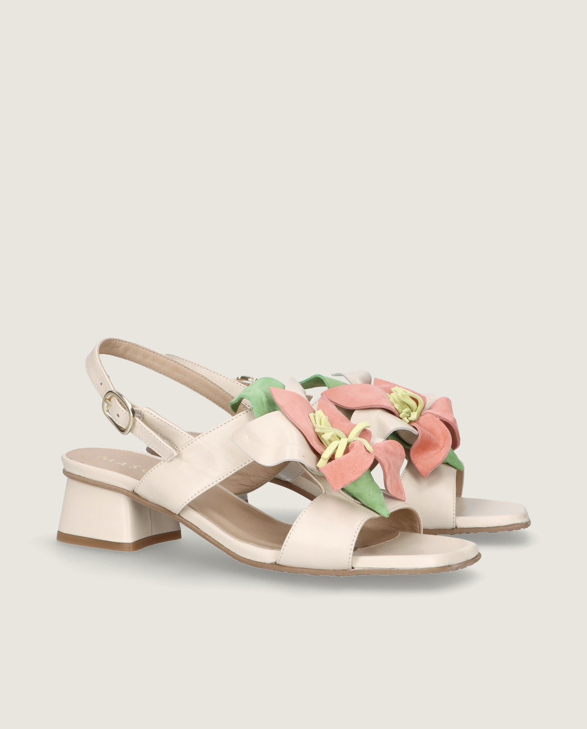 Sandalias Cannes Blancos Piel