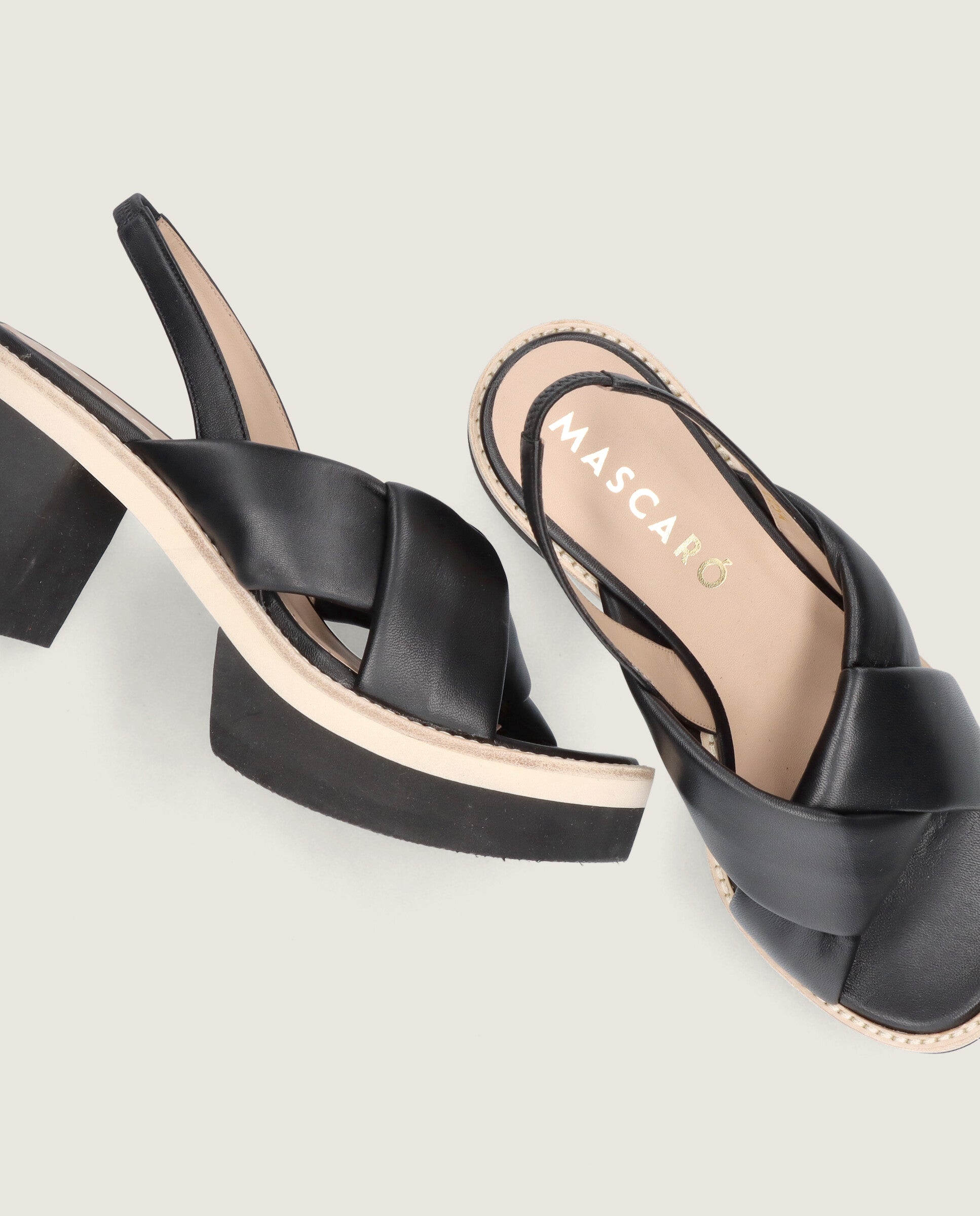 Sandalias Corfu Negros Piel