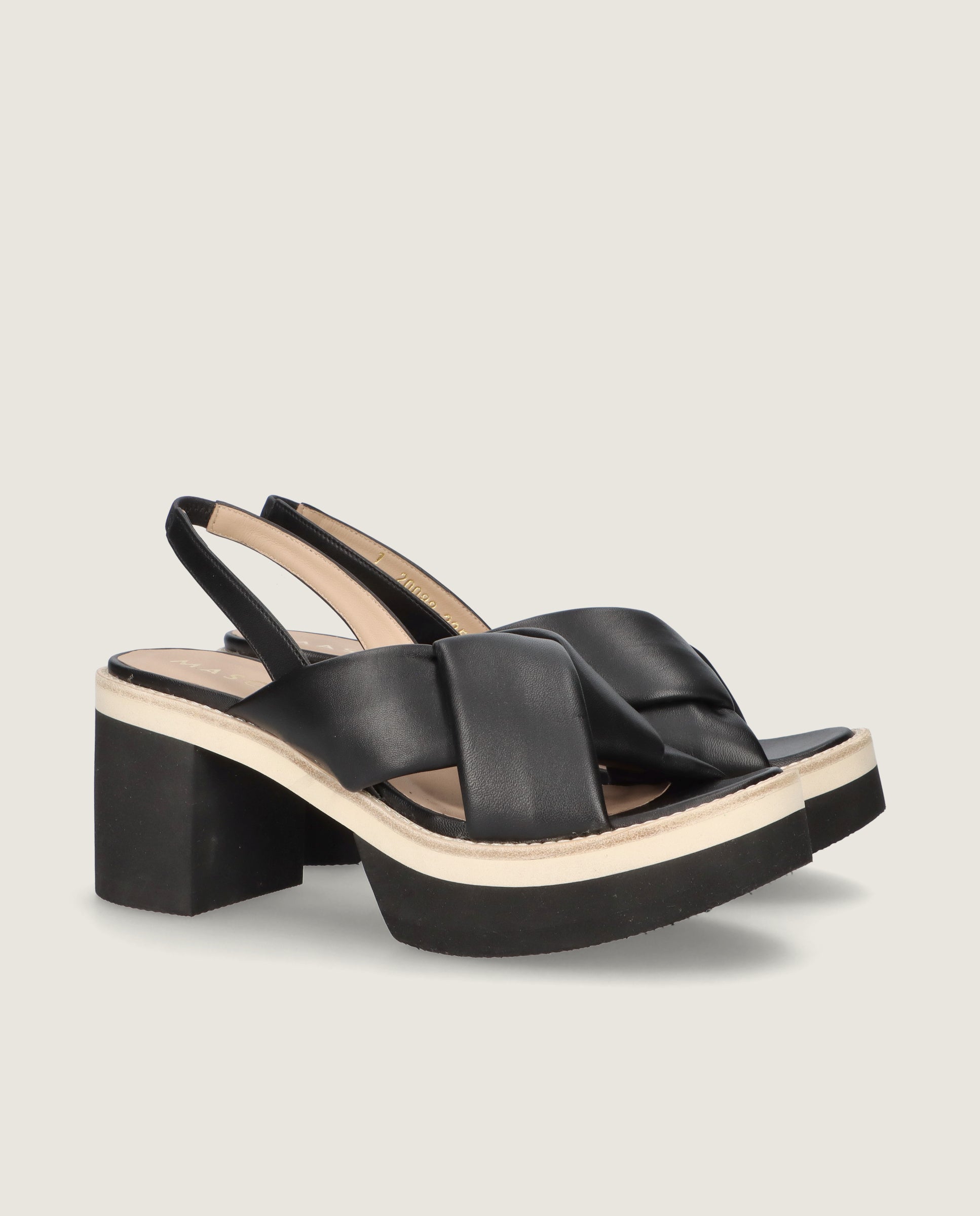 Sandalias Corfu Negros Piel