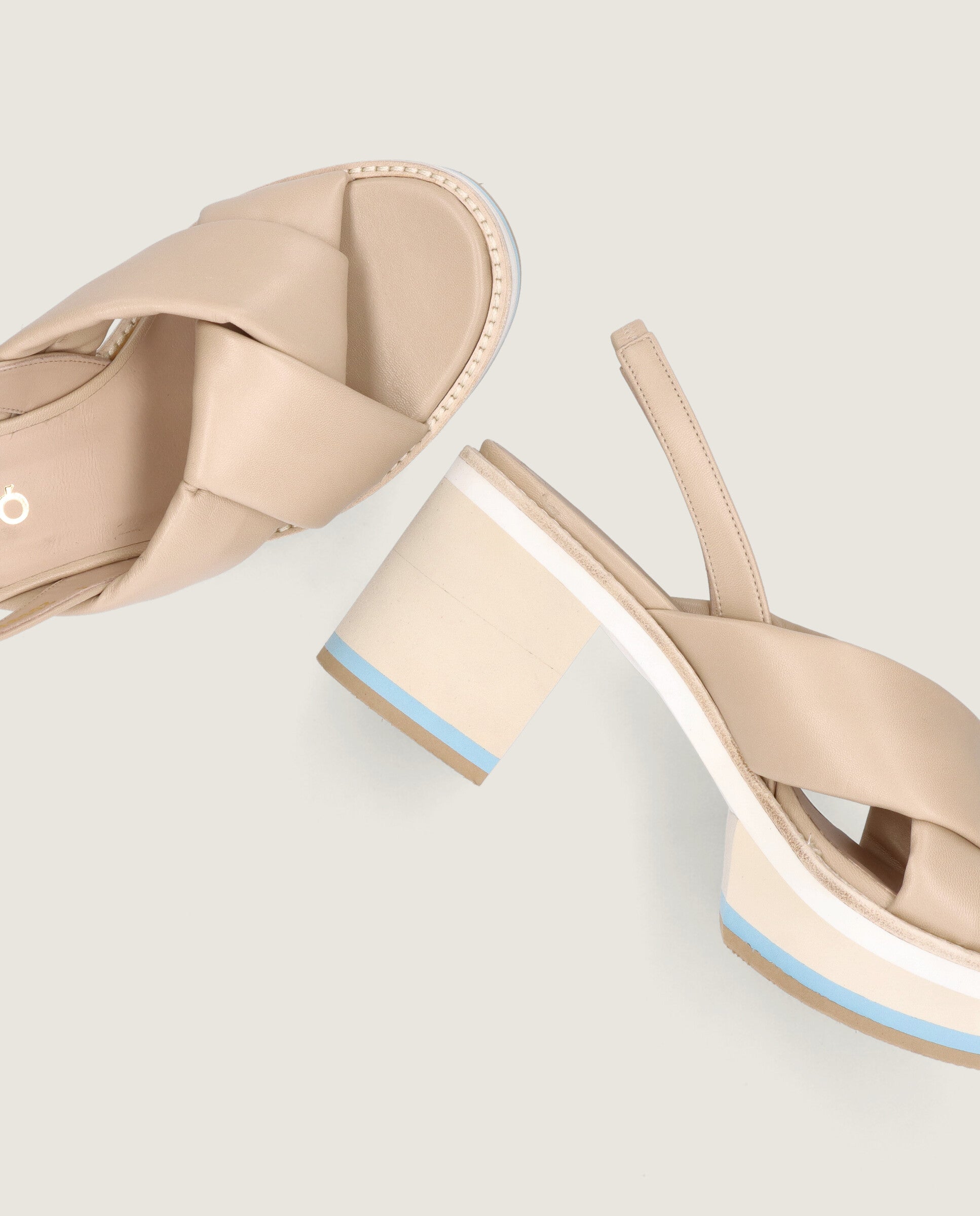 Sandalias Corfu Beiges Piel