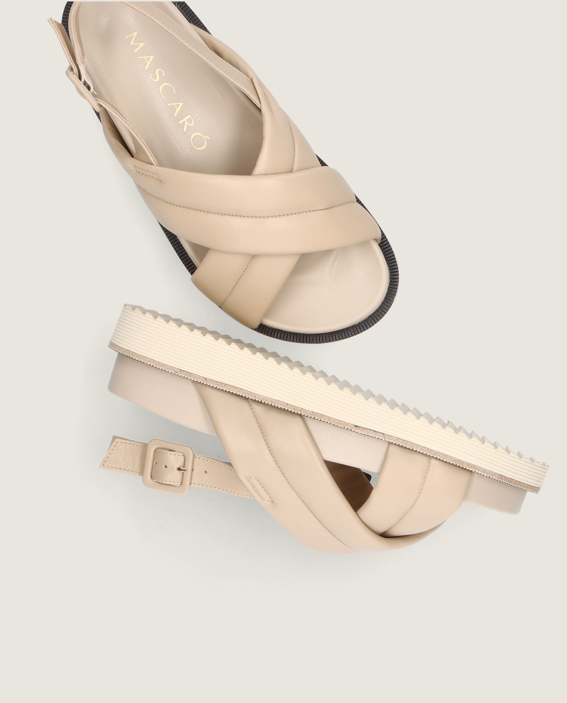 Sandalias Ivy Beiges Piel