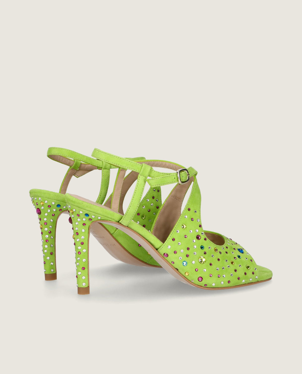 Ruth Green Suede Sandals