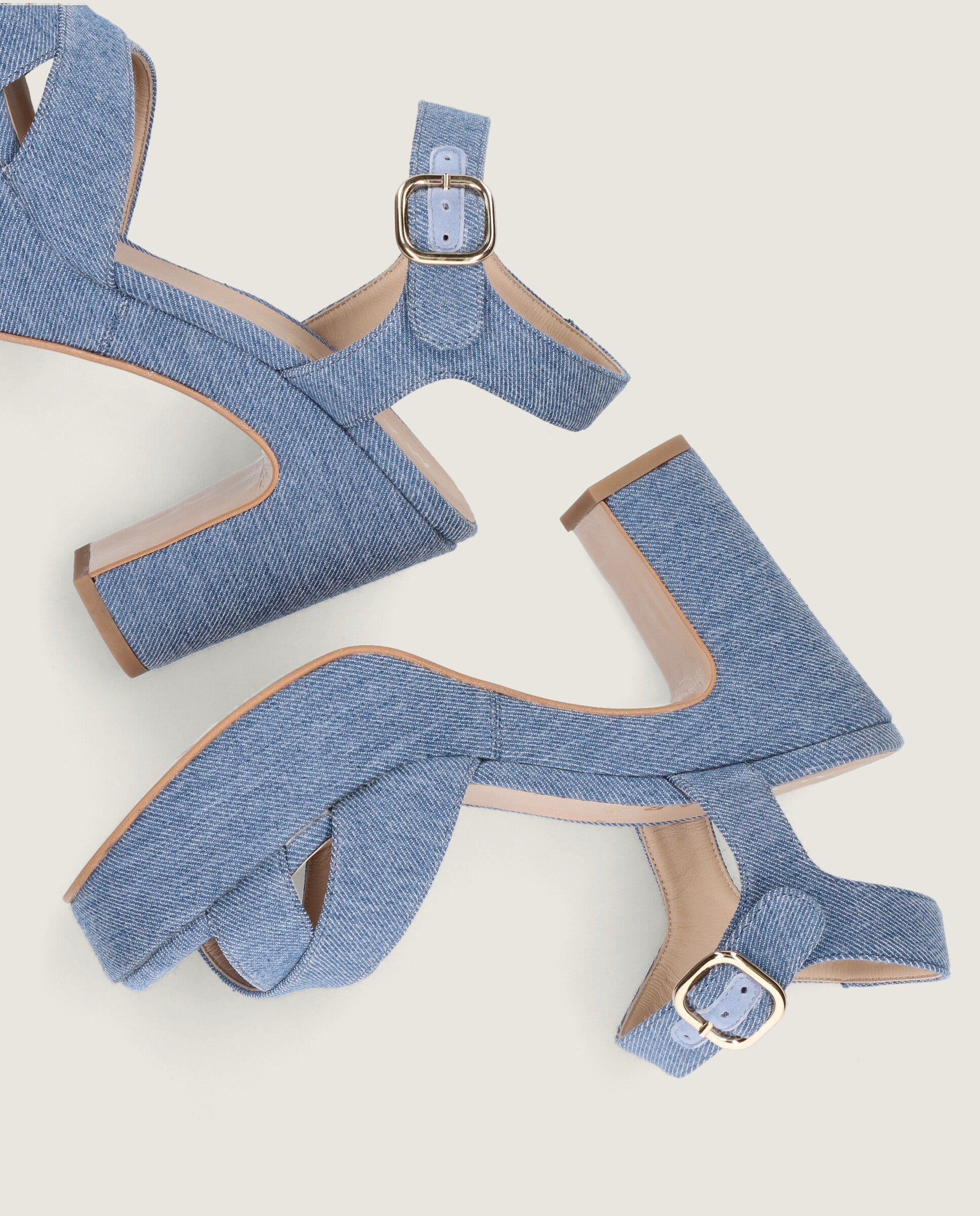 Sandalias Ruth Azules Tejidos