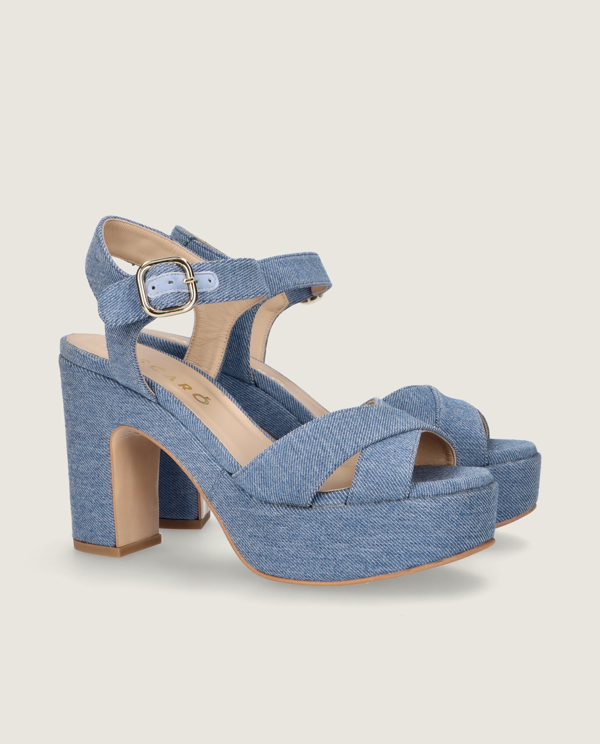 Sandalias Ruth Azules Tejidos