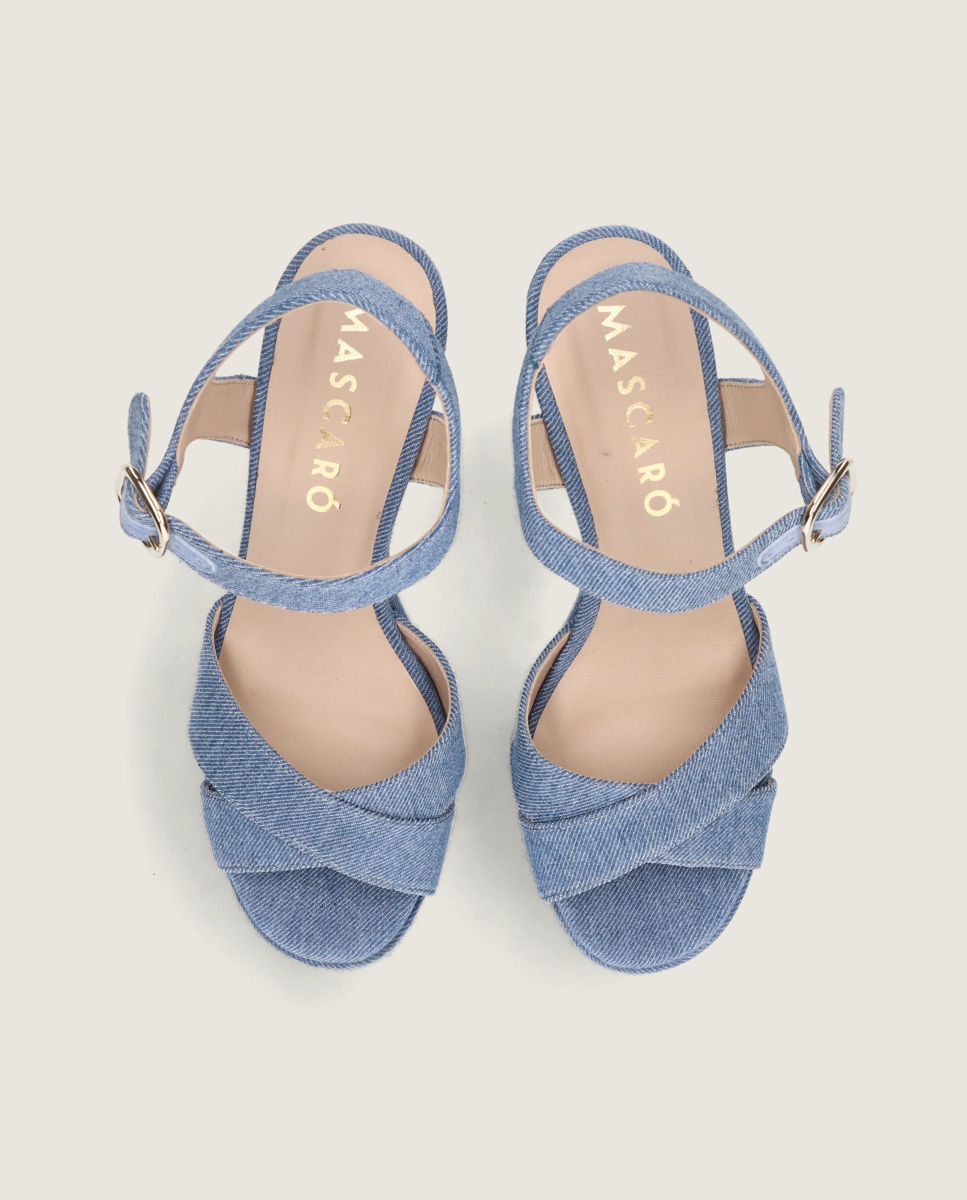 Sandalias Ruth Azules Tejidos