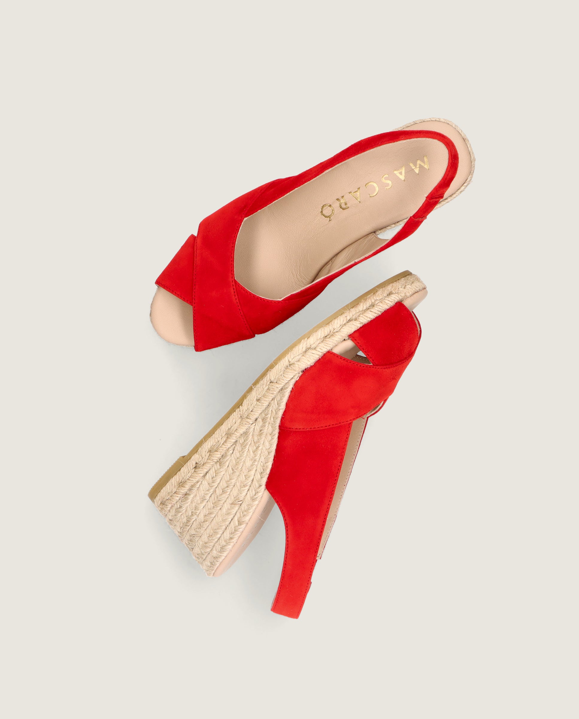 Alpargatas Esparto Vivinne Rojos Ante