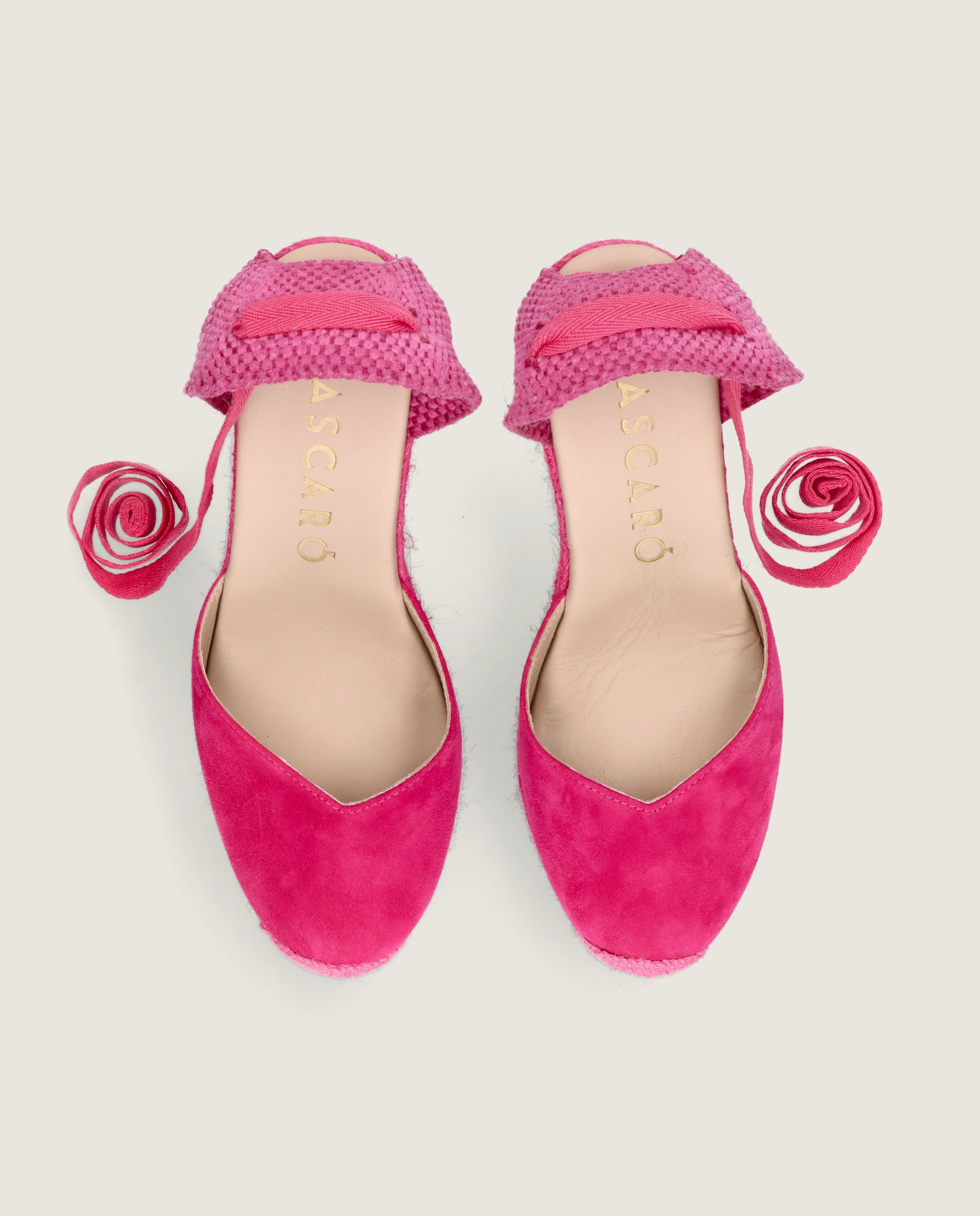 Alpargatas Esparto Dolly Rosas Ante