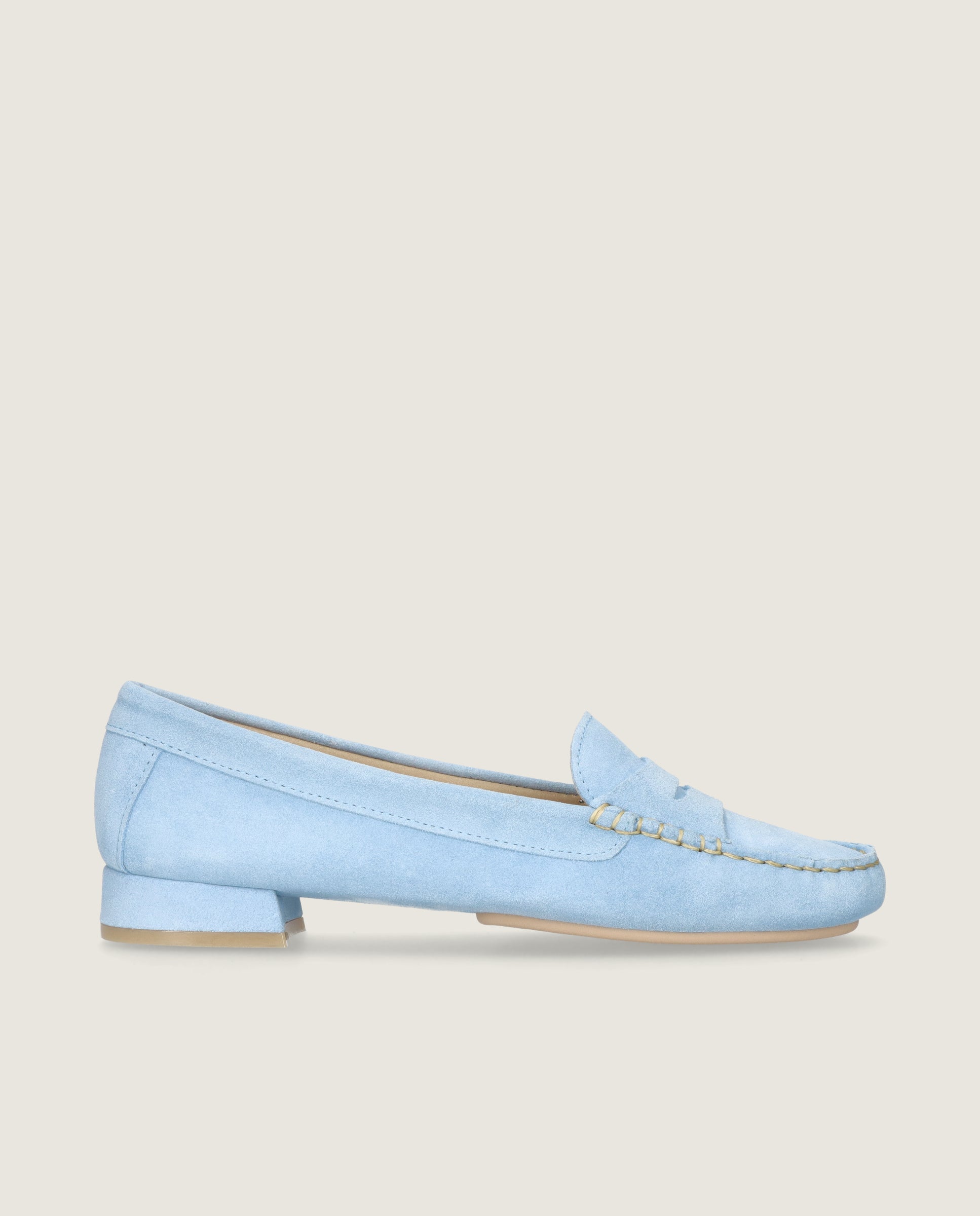Mocasines Henrietta Azules Ante