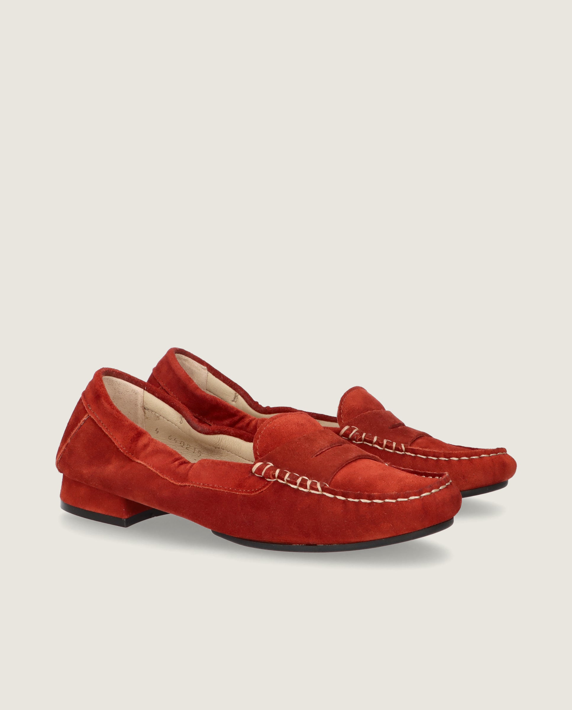 Mocasines Henrietta Rojos Ante