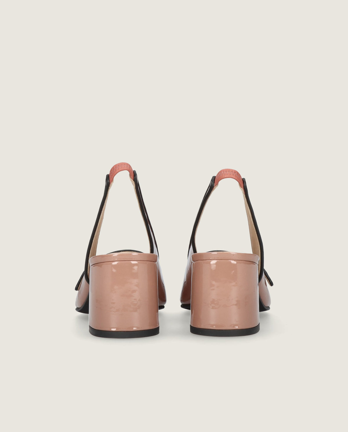 Salon Khaterine Beige Cuir Verni