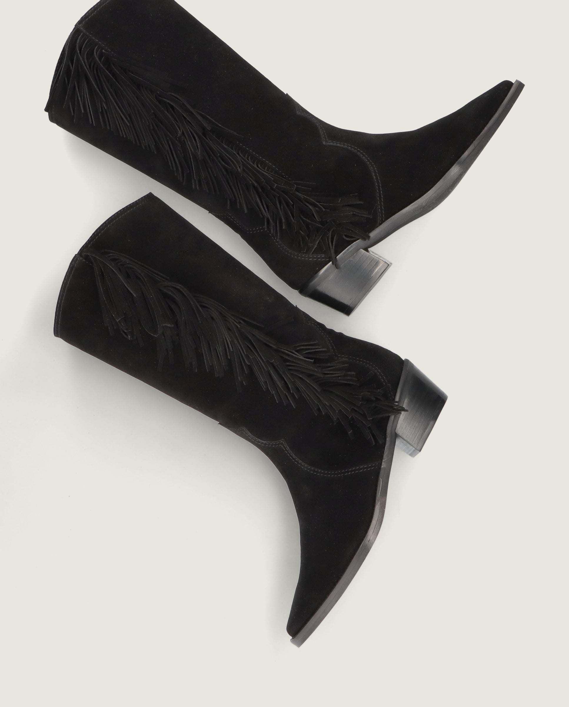 Nashville Black Suede Boots