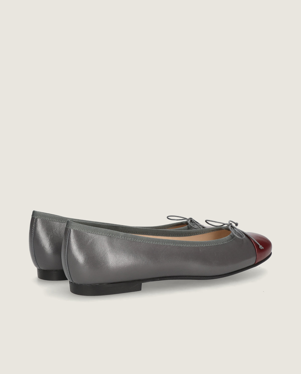 Audrey ballerina in grey leather