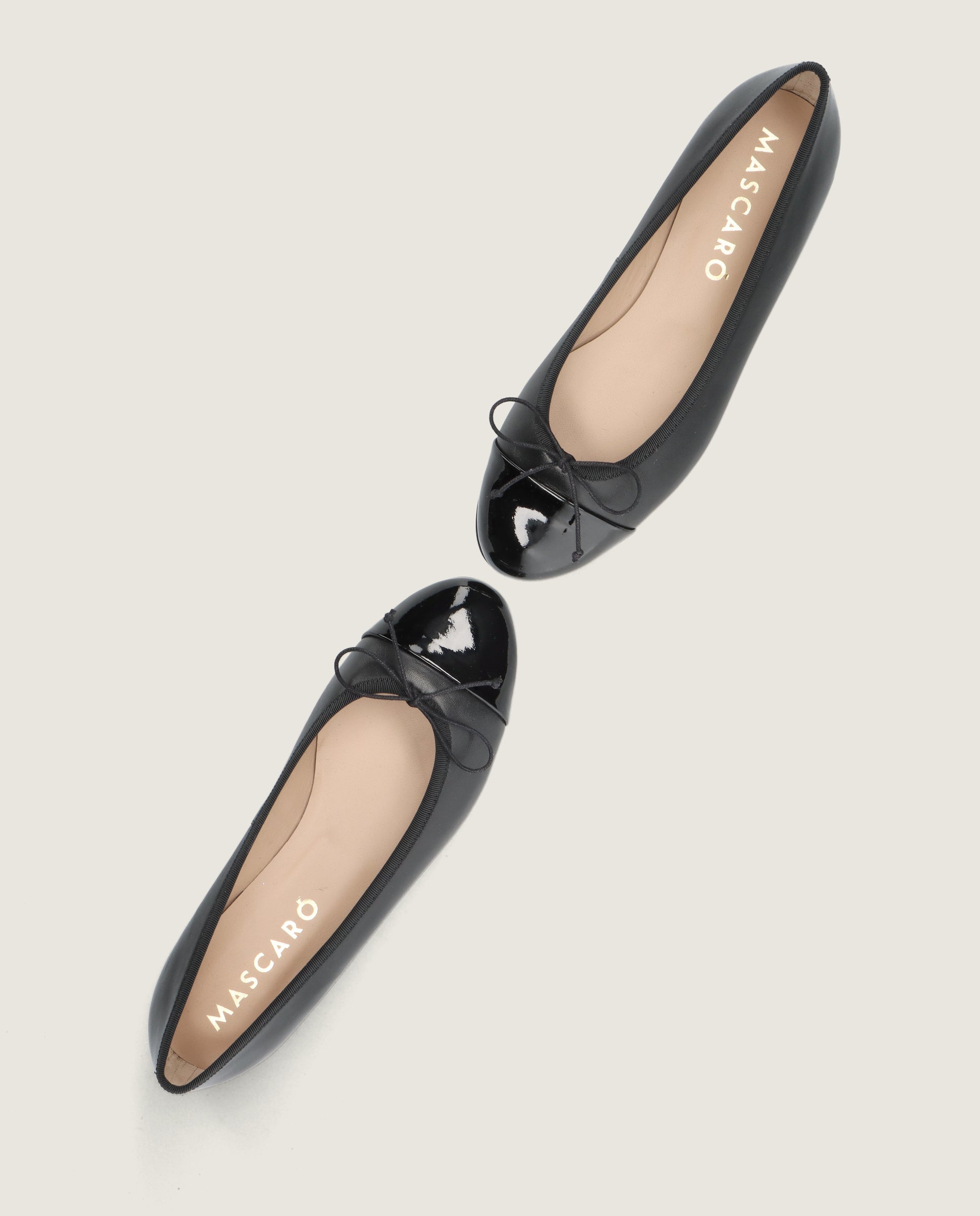 Audrey Black Leather Ballet Flats | Mascar Audrey Black Leather Ballet Flats | Mascar