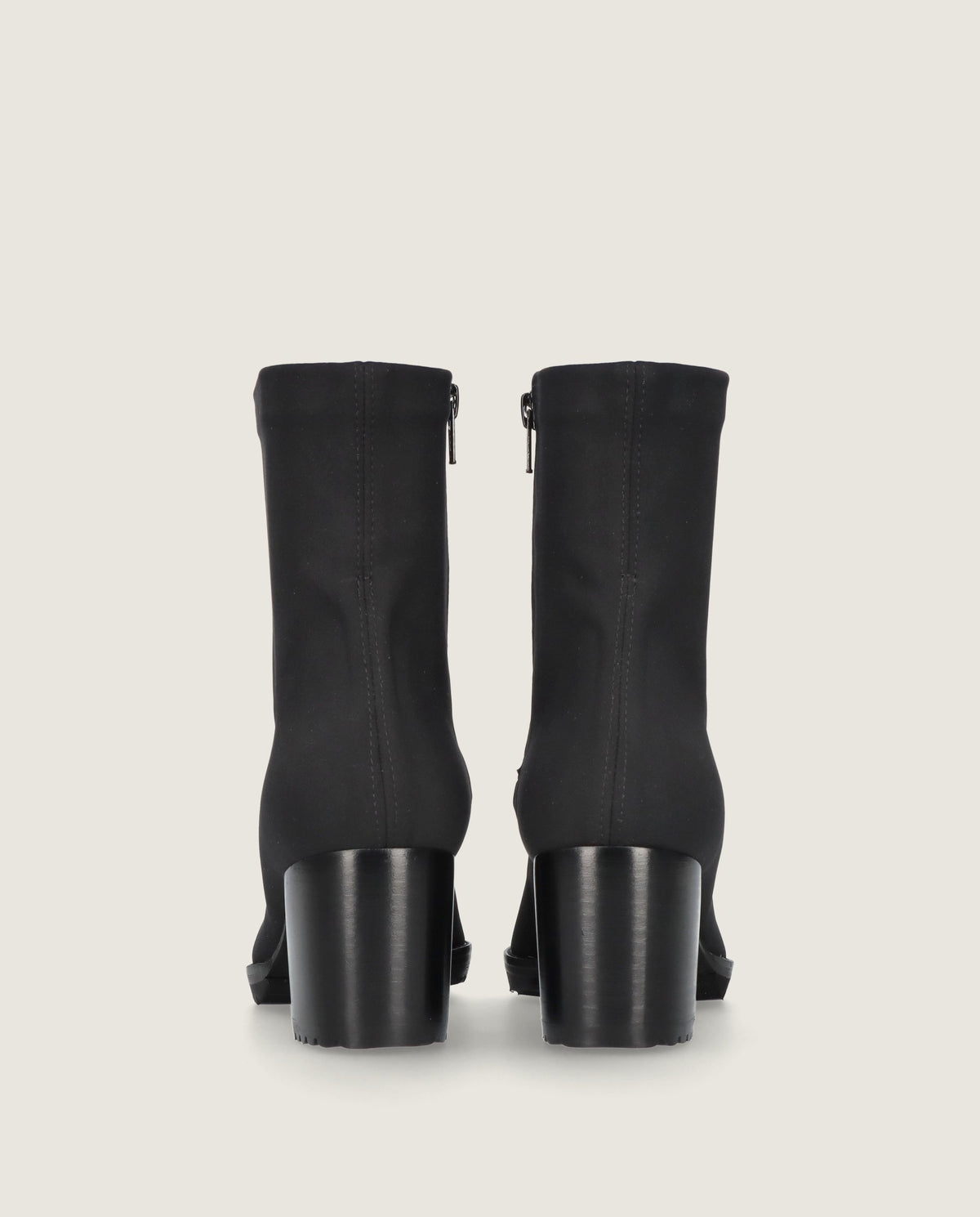 Cindy Black Woven Ankle Boots