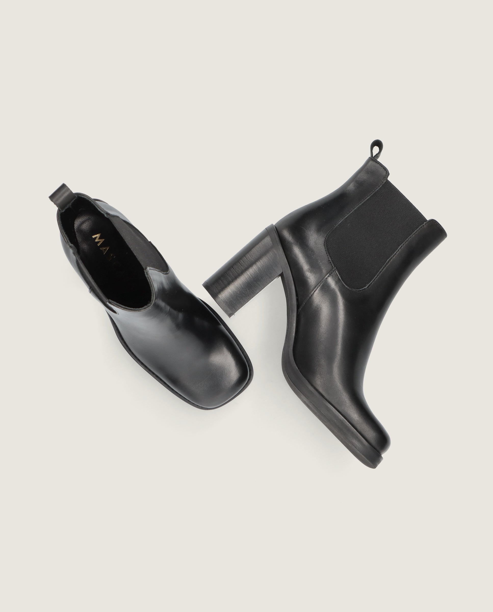 Botines Asha Negros Piel