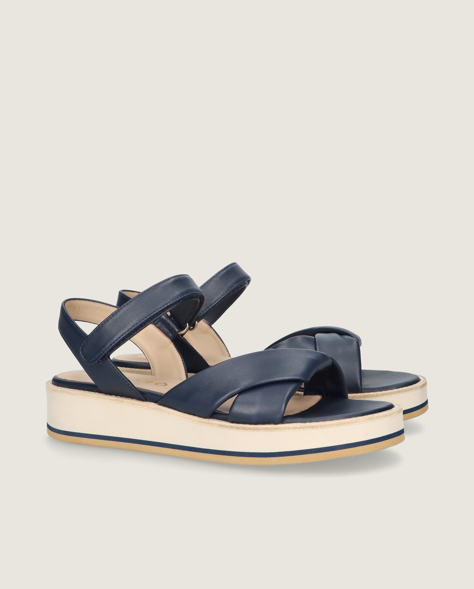 Sandalias Lygia Azules Piel