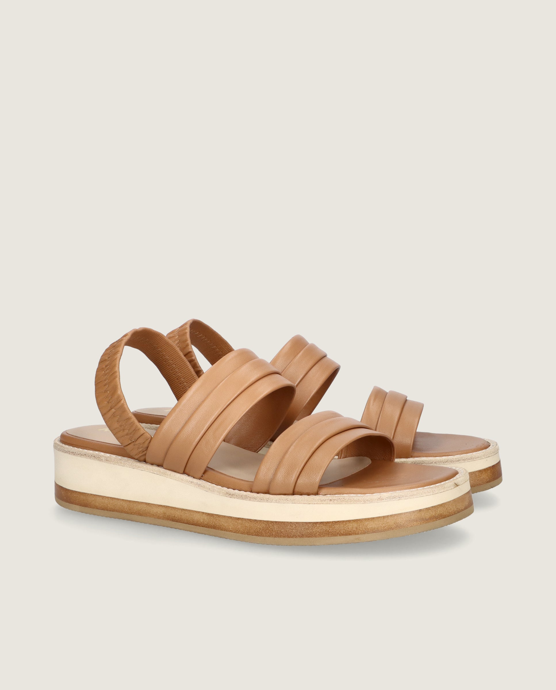 Imagen de Sandalias Lygia Marrones Piel por Mascaro