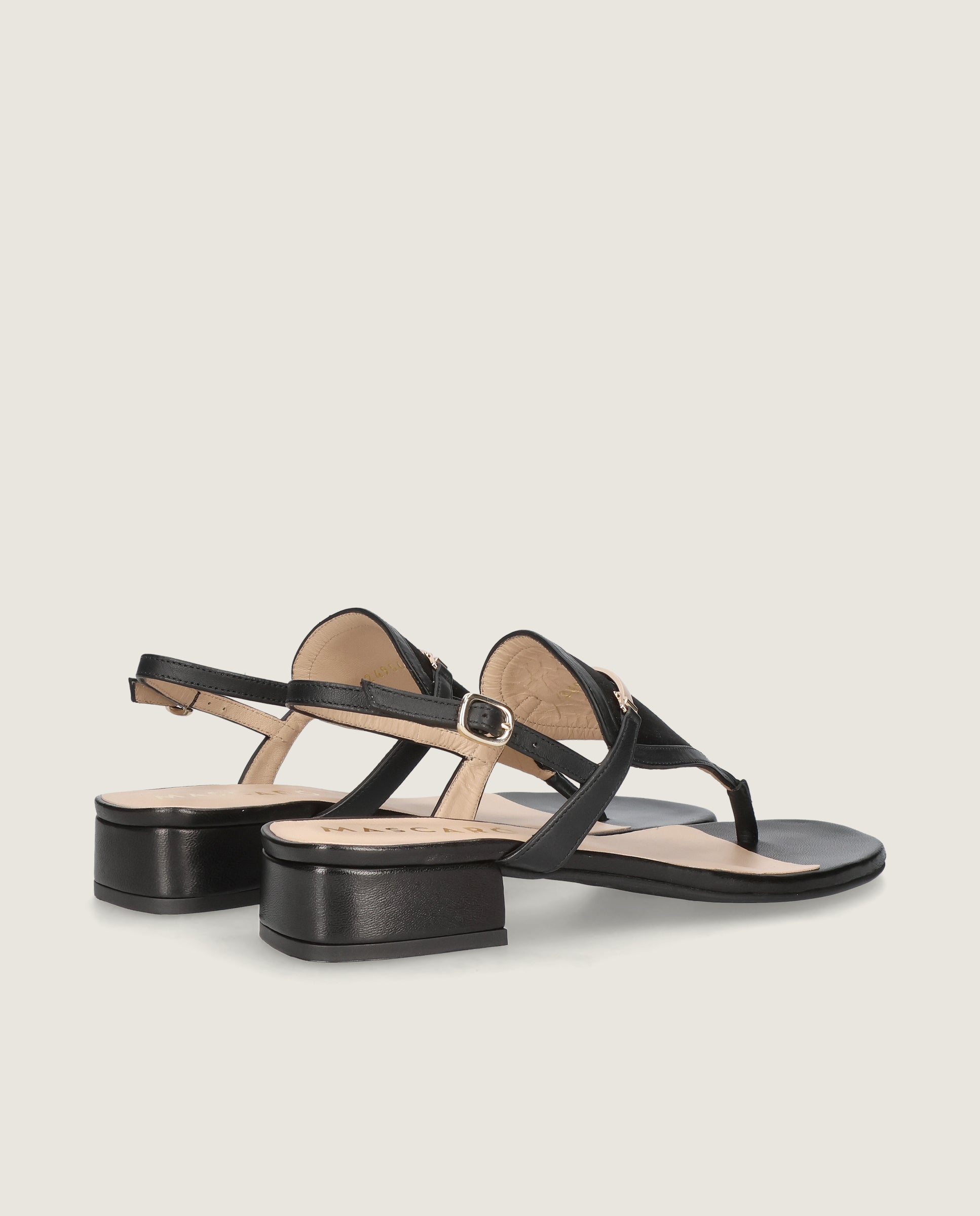 Sandalias Amelie Negros Piel