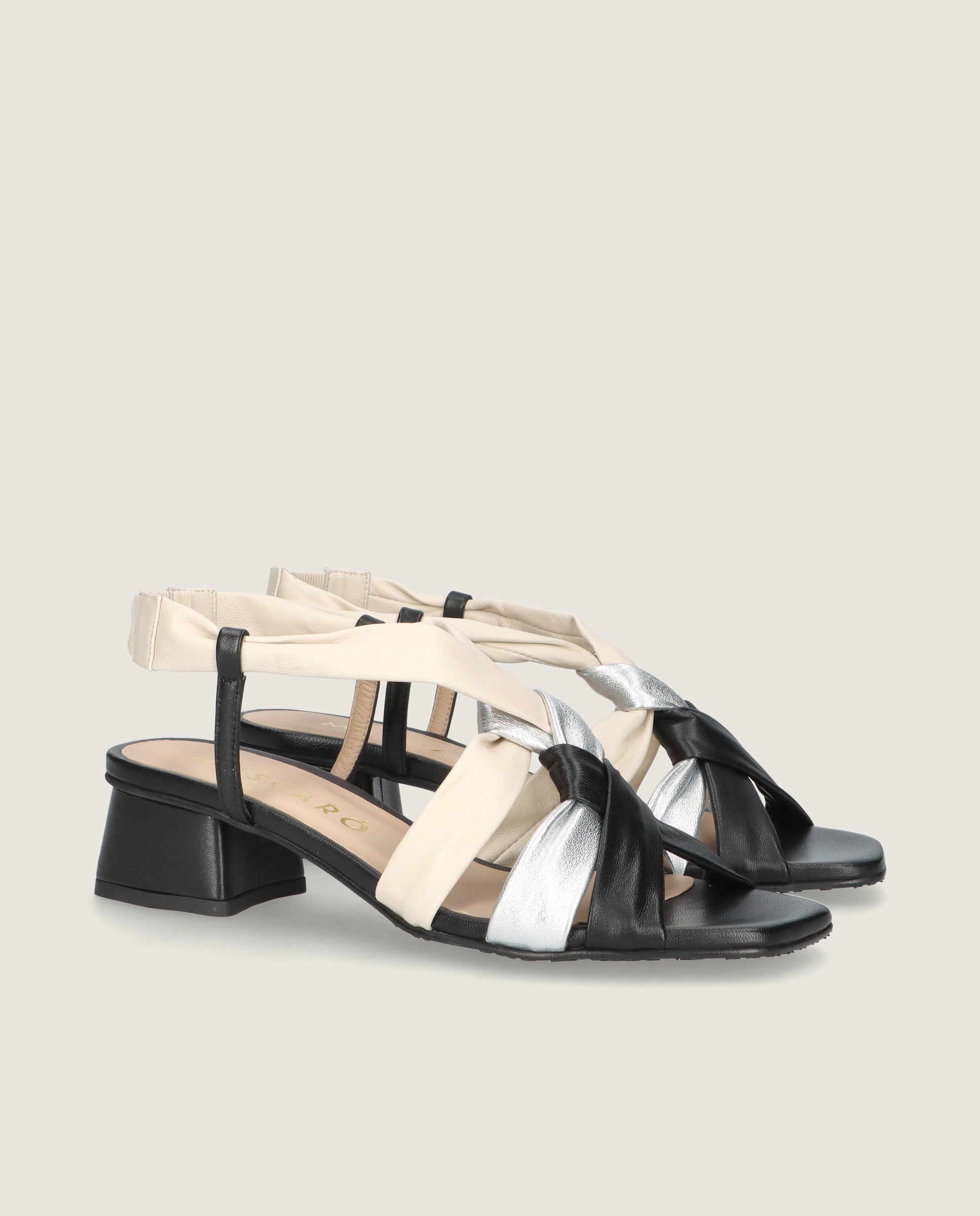 Sandalias Cannes Negros Piel