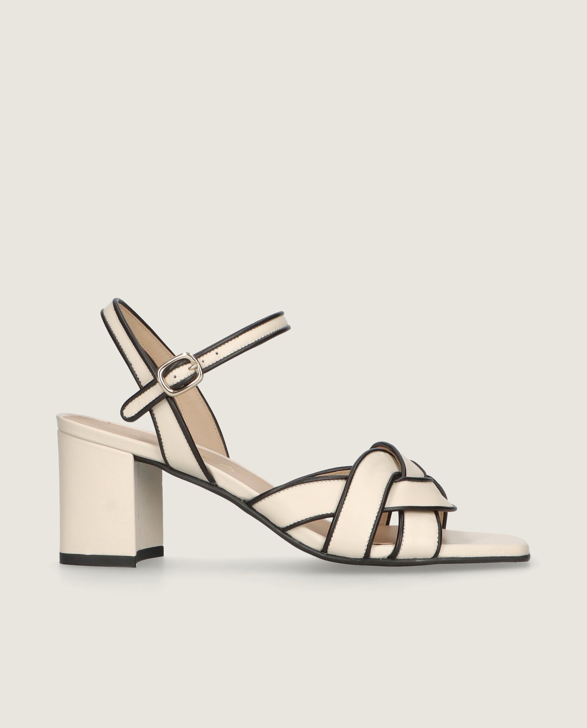 Sandalias Annie Blancos Piel