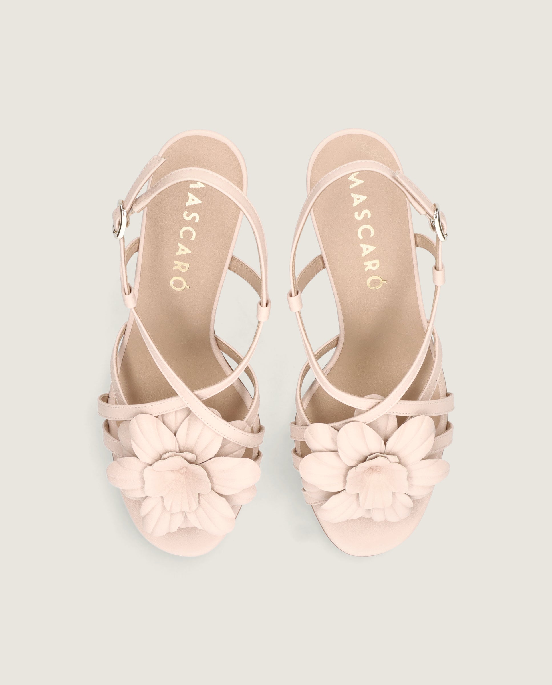 Sandalias Maria Rosas Piel