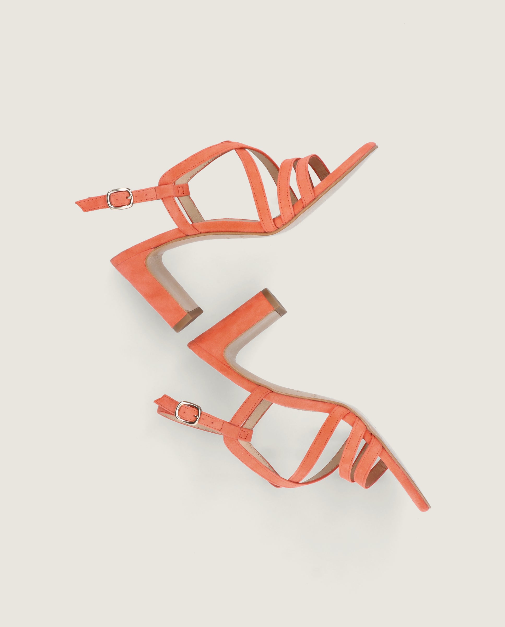 Sandalias Maria Naranjas Ante