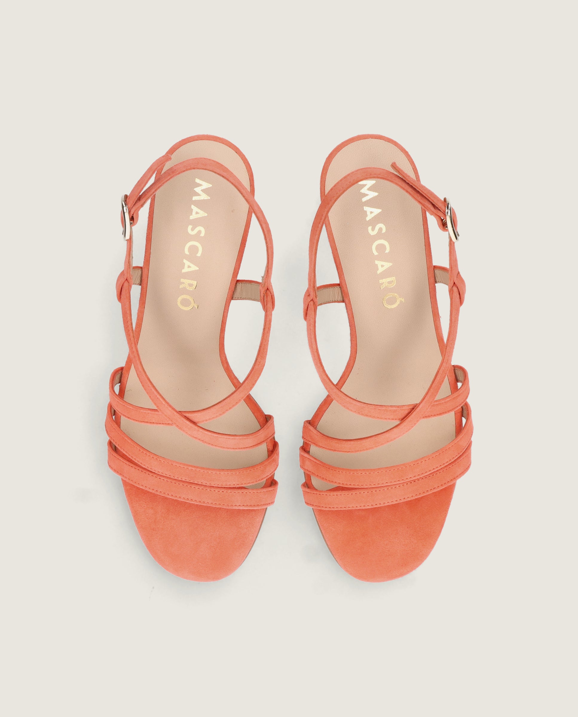 Sandalias Maria Naranjas Ante