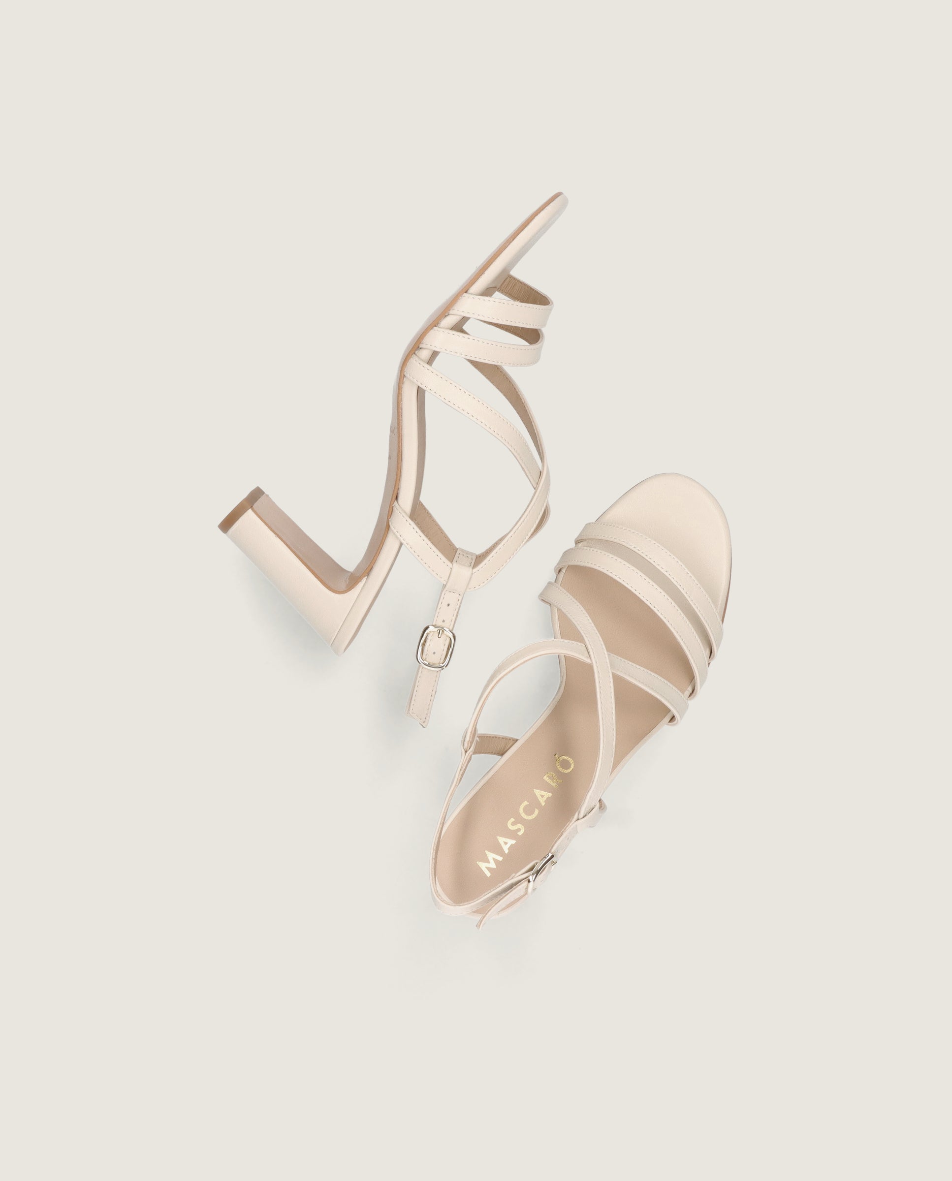 Sandalias Maria Blancos Piel