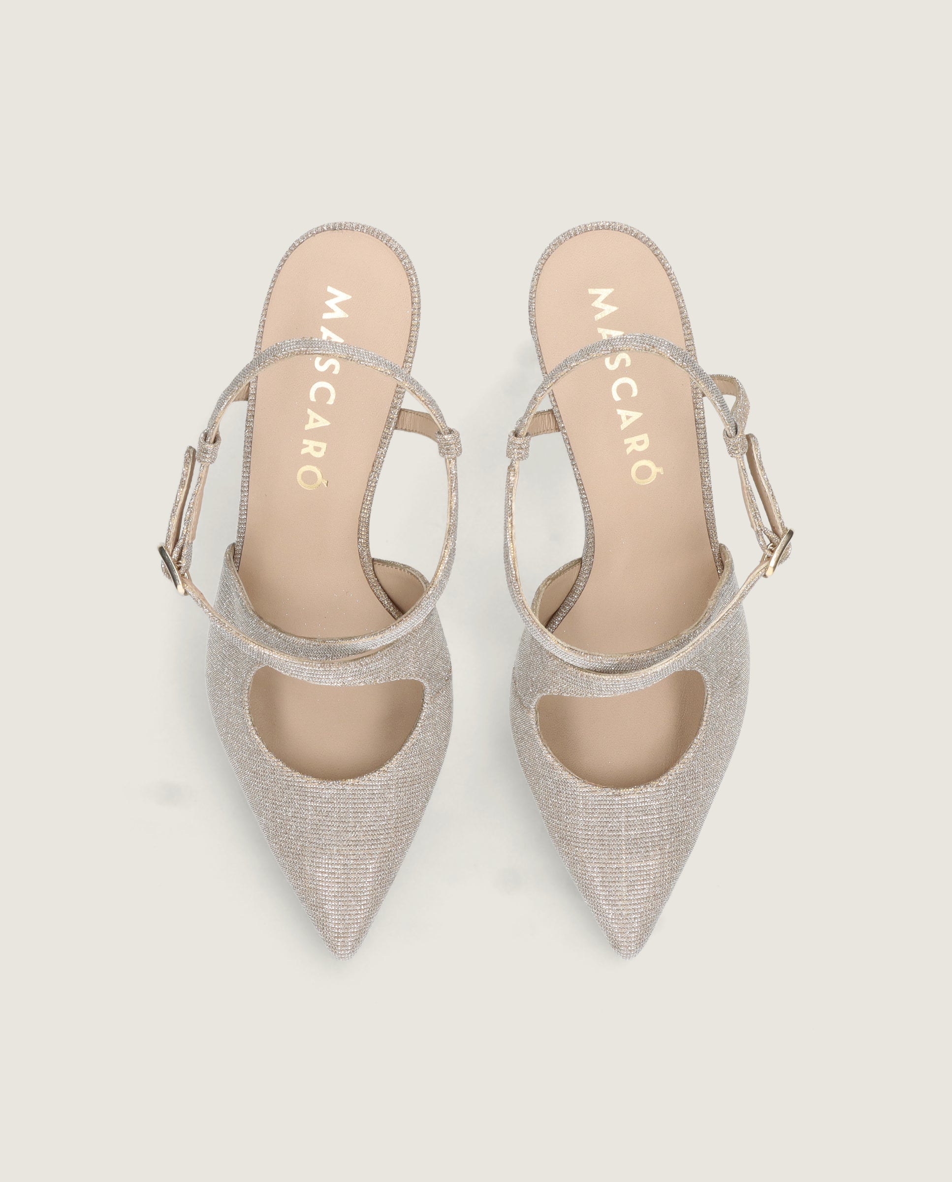 Salon Phoebe Plateados Tejidos Metalizados