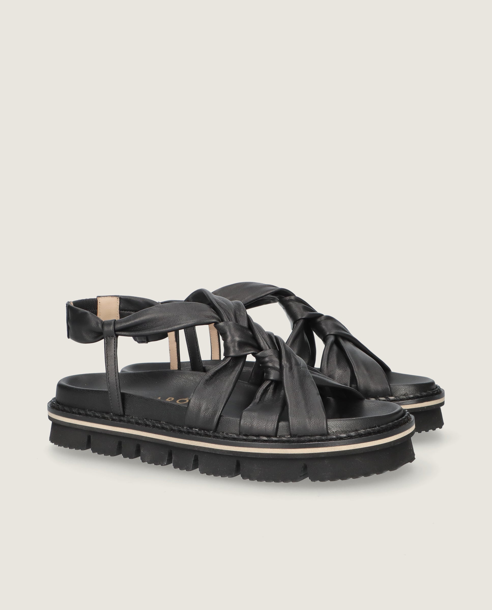 Sandalias Ivy Negros Piel