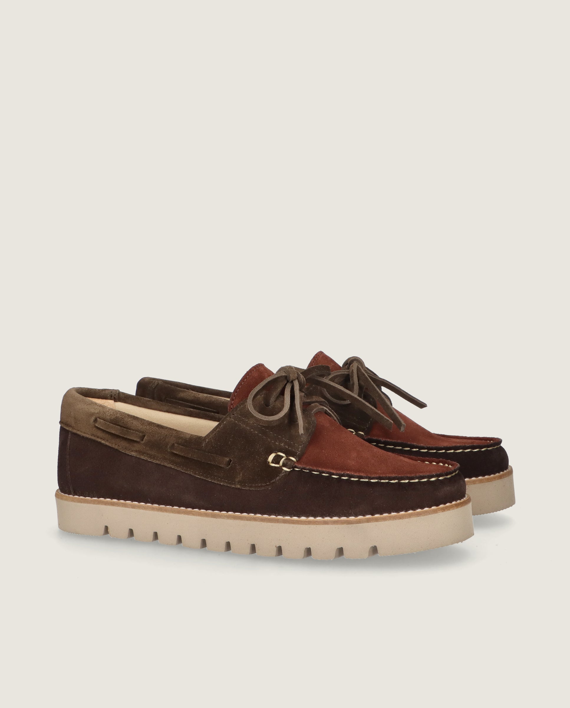 Mocasines Josephine Marrones Ante