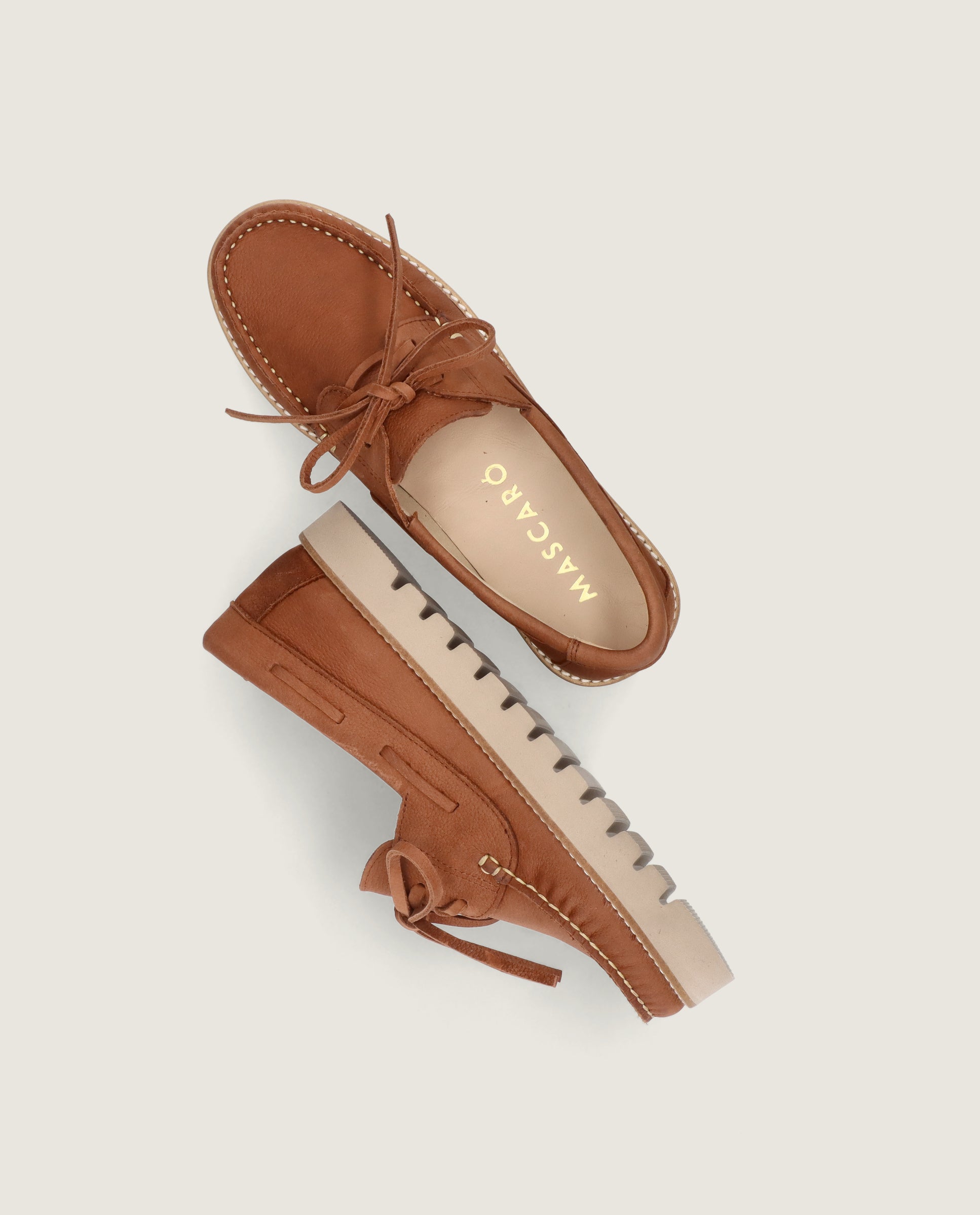 Mocasines Josephine Marrones Piel